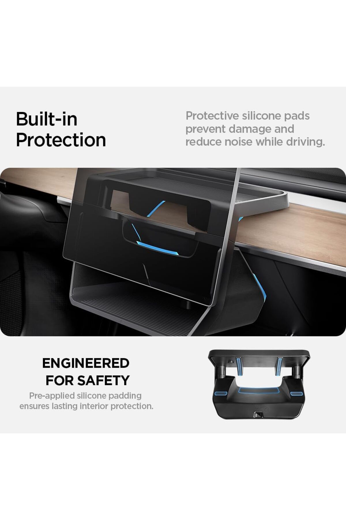 Spigen-Spigen Tesla Model 3 2021-2023 and Model Y Under Screen Centre Console Storage - Black Edition 5