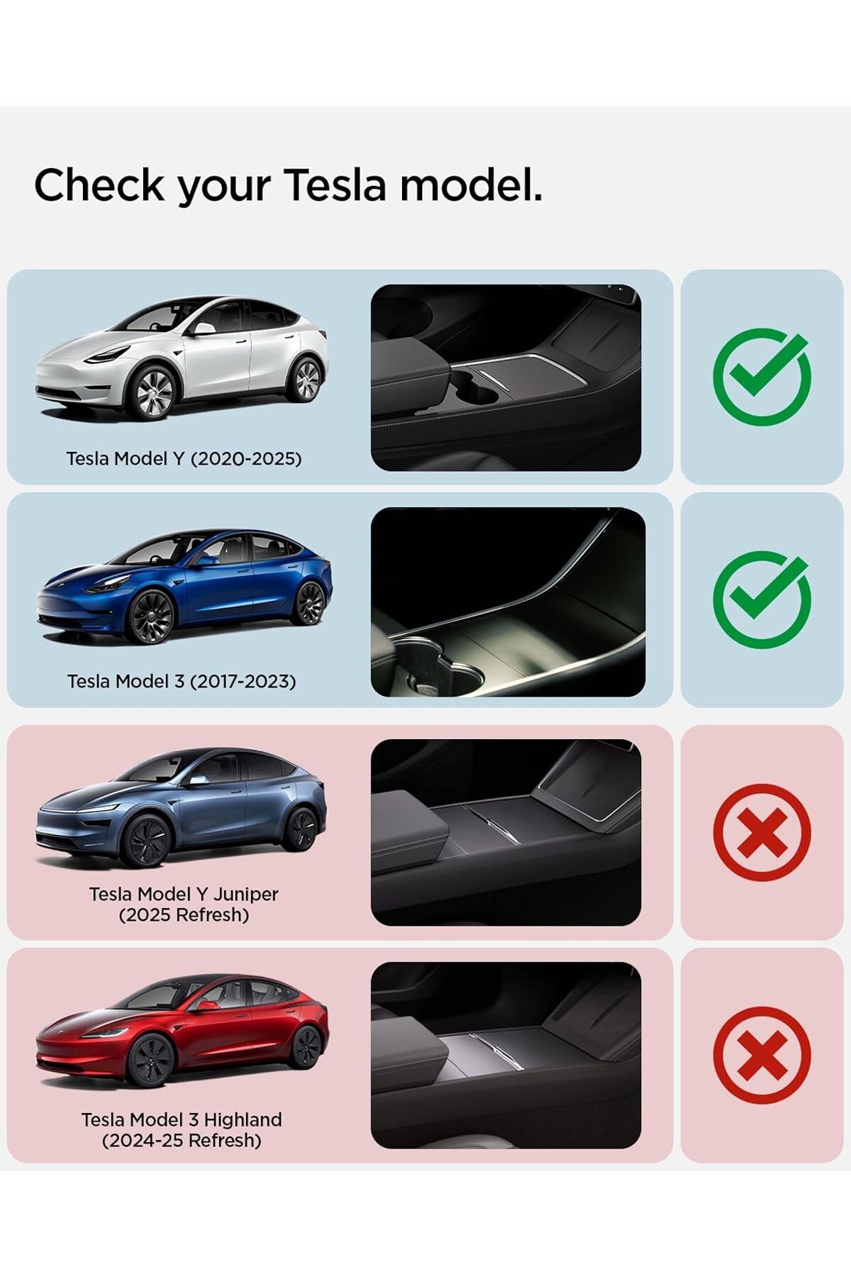 Spigen-Spigen Tesla Model 3 2021-2023 and Model Y Under Screen Centre Console Storage - Black Edition 3
