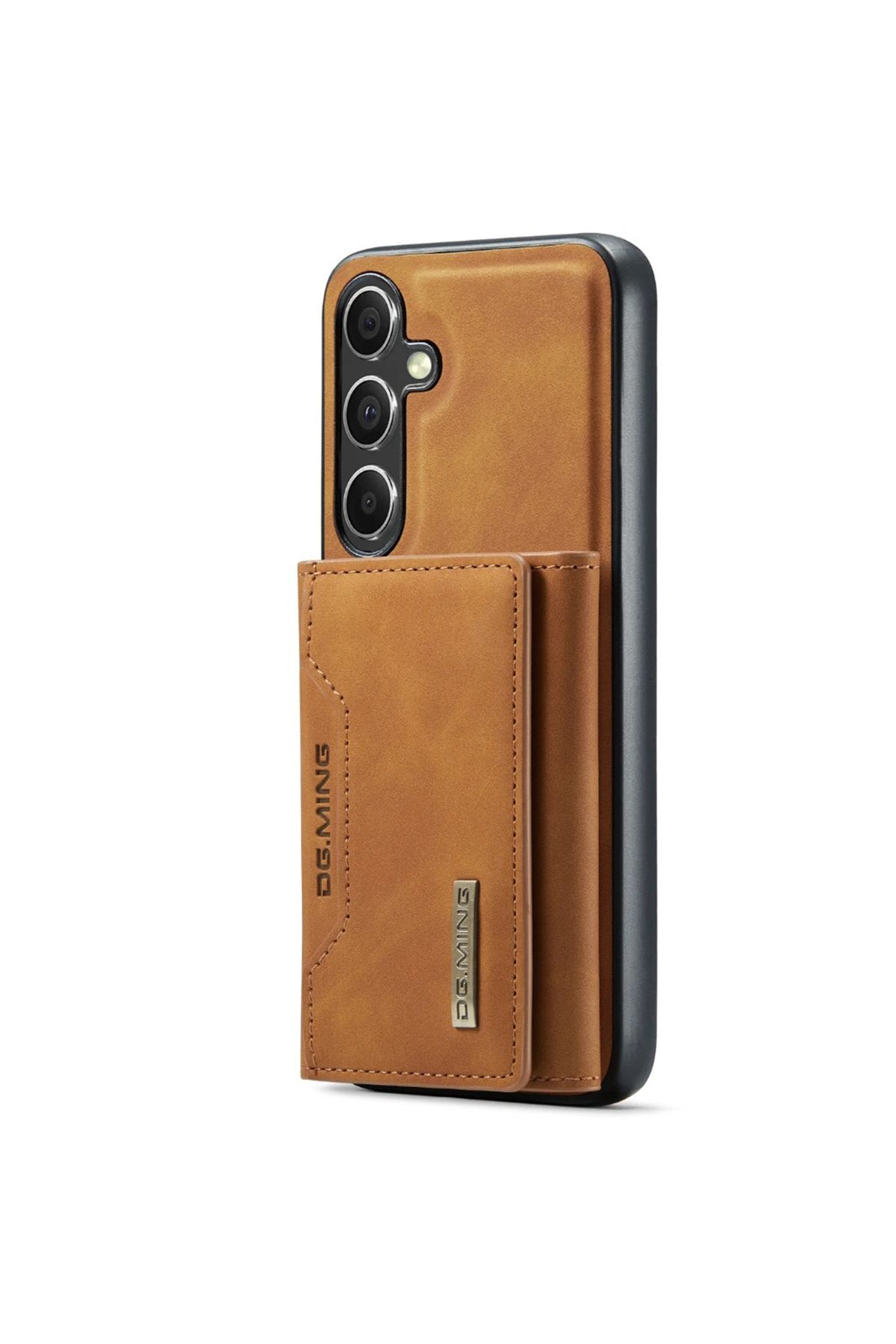 Merwish Samsung Galaxy S24 Plus S25 Plus Uyumlu Deri (suni) Manyetik Ayrılabilen Cüzdanlı Kapak Kılıf Taba