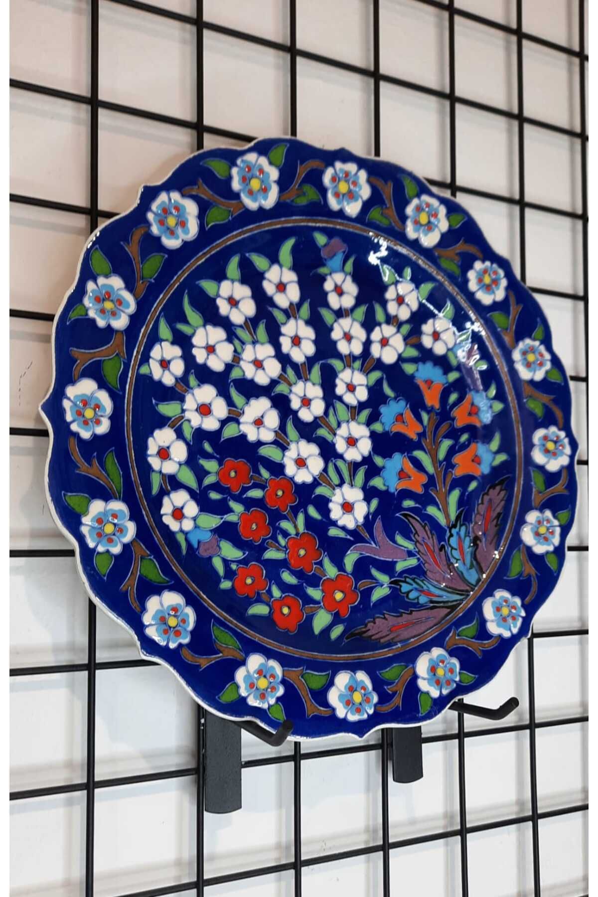 ŞIK VE MUTLU Çini Porselen Hayat Ağacı 30 cm El Yapımı Tabak