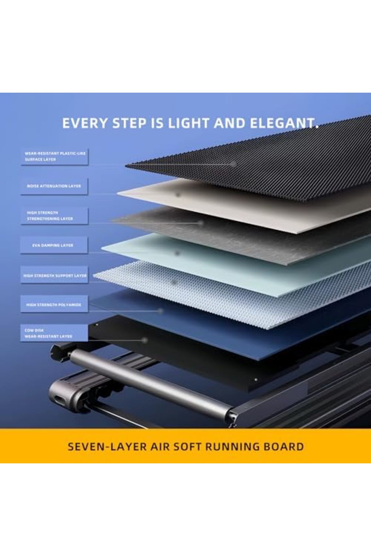 Rovyfota-Under Desk Walking Pad 3 in 1 Folding Treadmill for Home Office, 2.5HP Low-Noise With LED Display 6