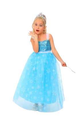 Kostümix Elsa Kız Çocuk Kostümü