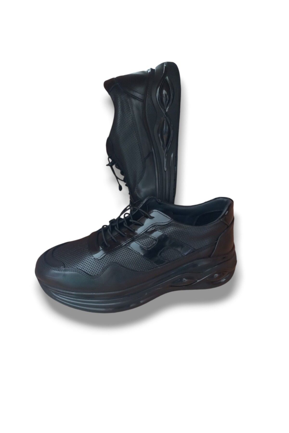 Growish GR219 Hakiki Deri Rugan Model Sneaker Erkek Ayakkabı