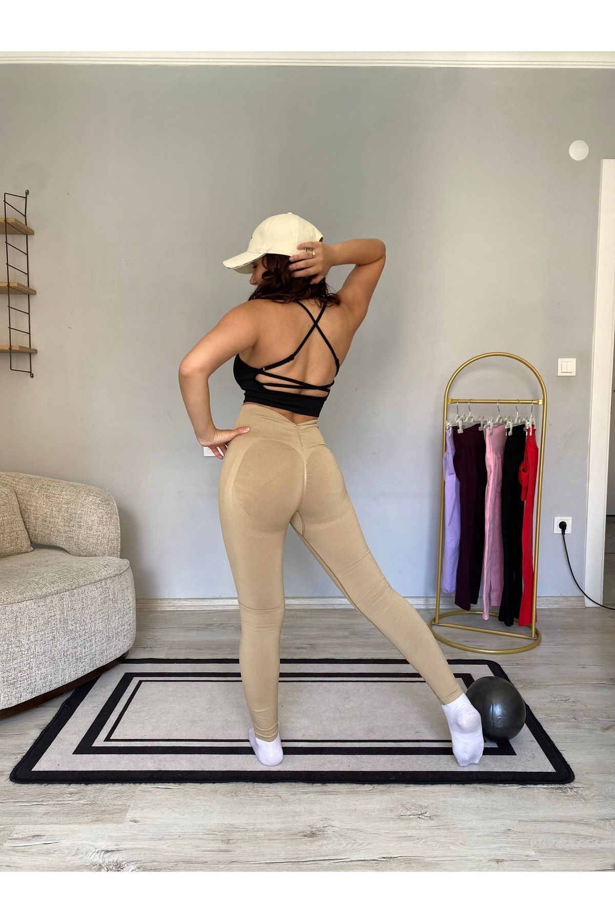 HAMERS Butterfly serisi kalçası kelebek büzgü seamless toparlayıcı ekstra push up özellikli tayt