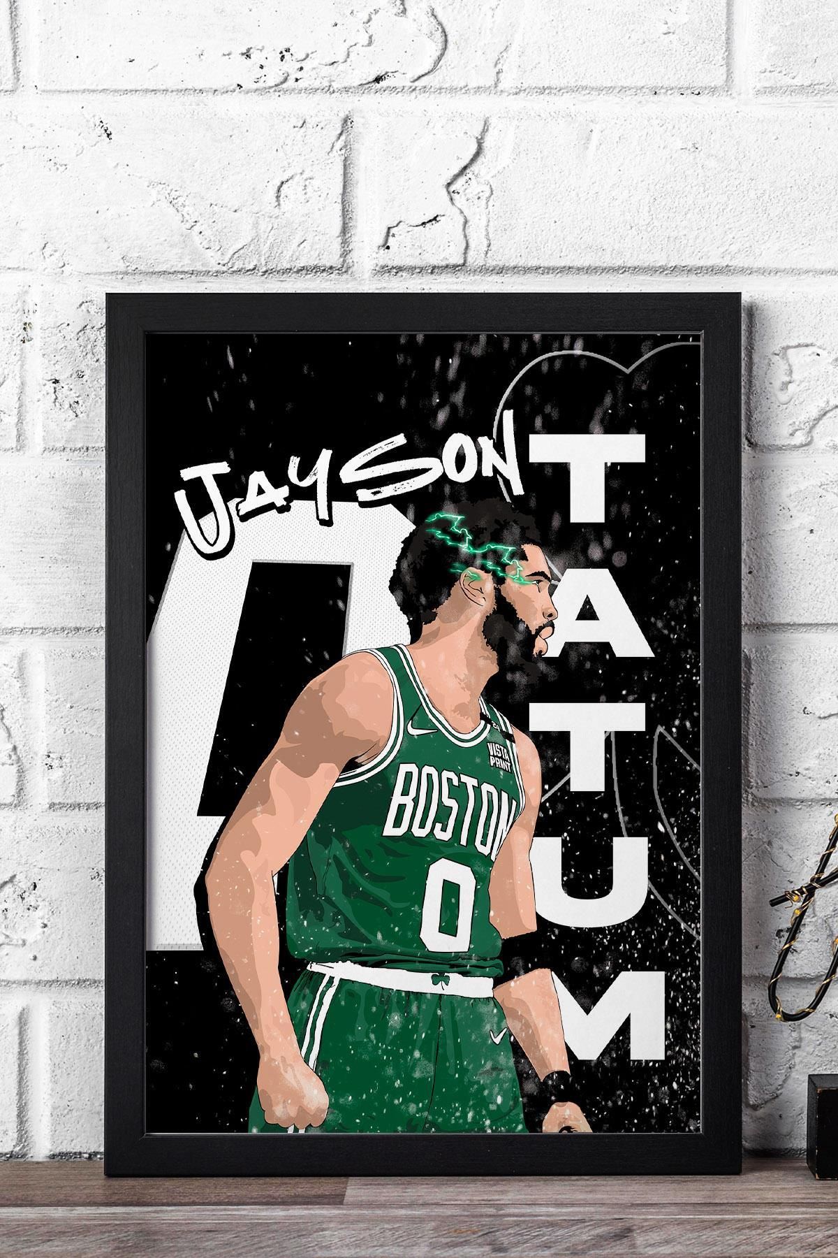 Saturn Jayson Tatum Çerçeveli Tablo - Basketbol NBA Posteri Tablo
