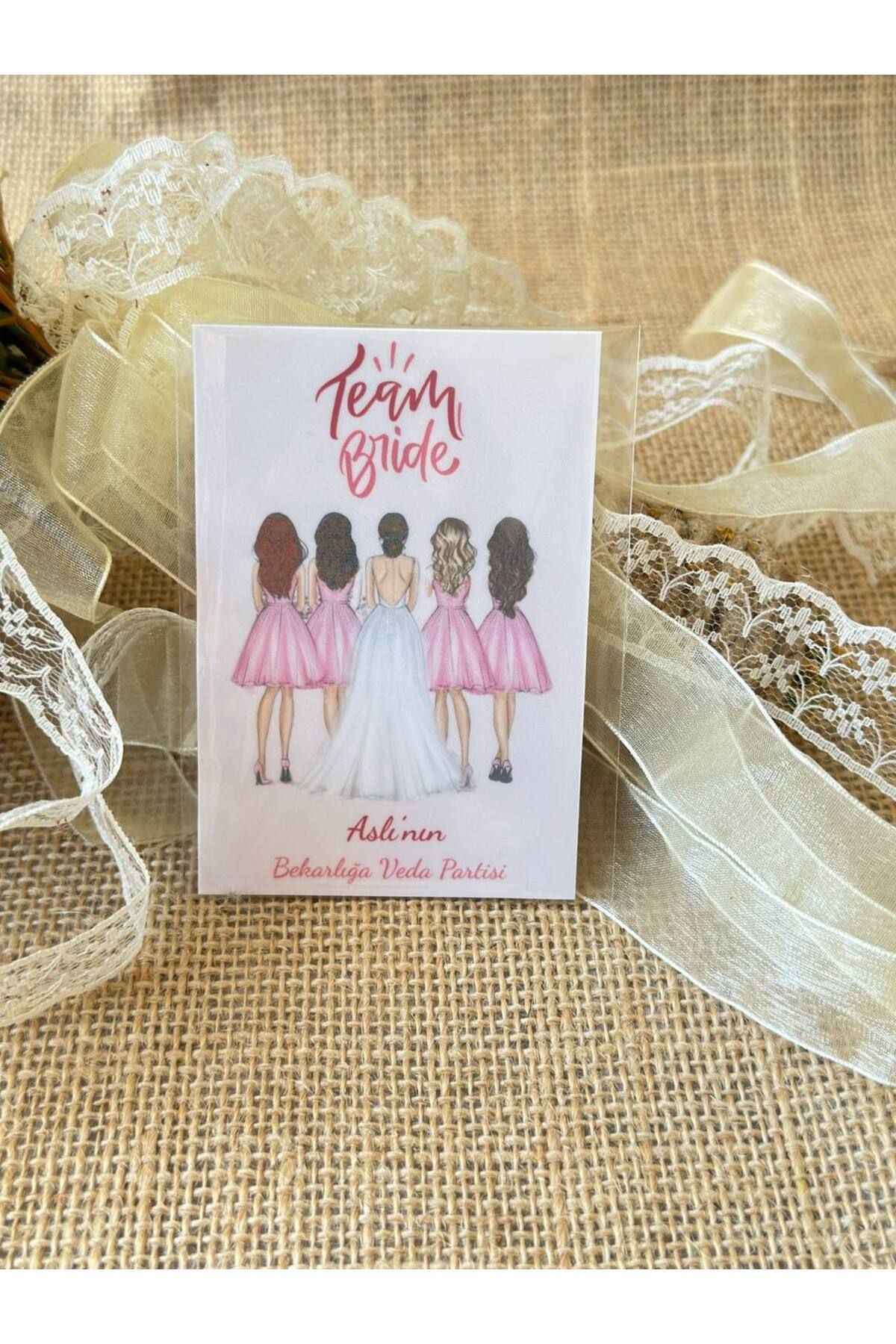Renkia Studio 15’li Bride Gelin Partisi Temalı Magnet Seti – Bekarlığa Veda Hediyeliği – 6x9 cm