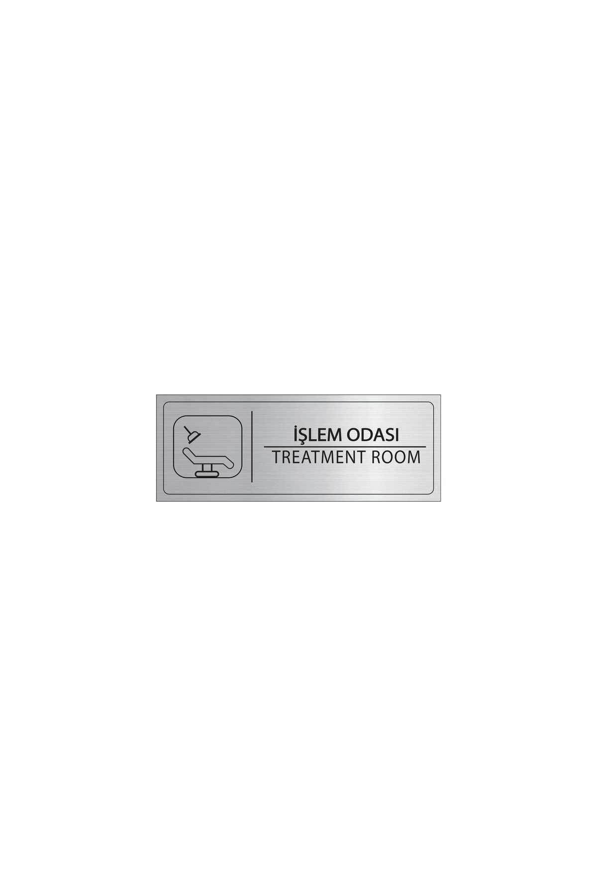 Mayeka İşlem Odası İsimlik Gümüş Metal Kapı İsimliği Levhası Yönlendirme Tabelası