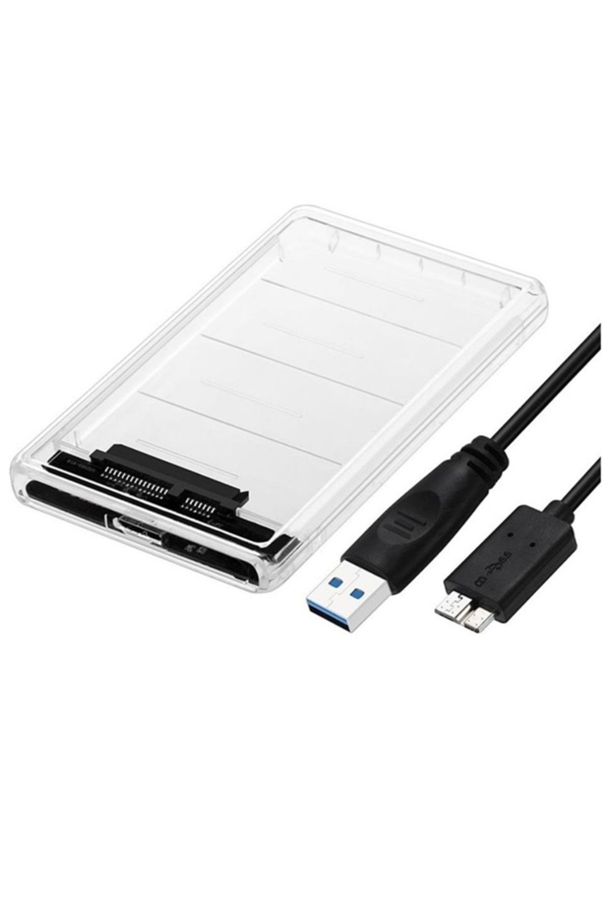 Zilevo 2.5” HDD/SSD USB 3.0 to SATA Dönüştürücü Harici Şeffaf Taşınabilir Kutusu