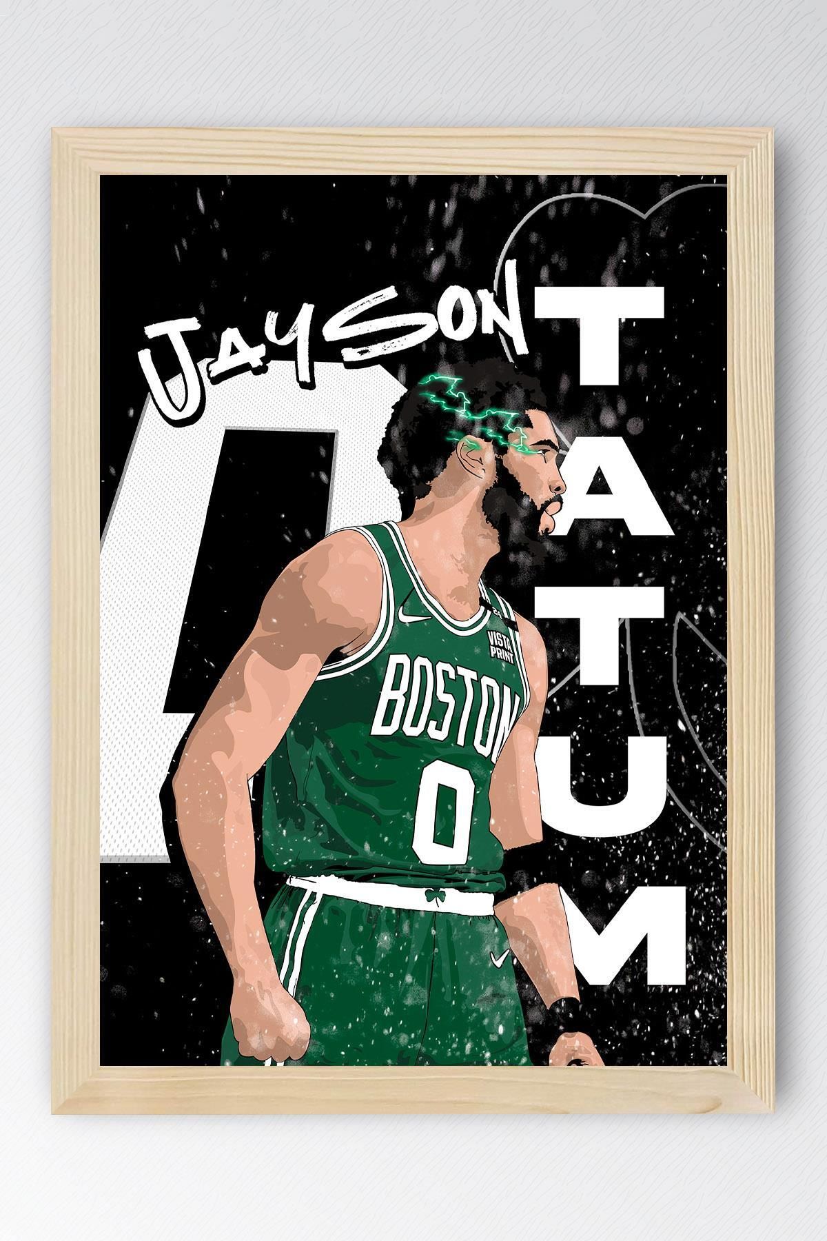 Saturn Jayson Tatum Çerçeveli Tablo - Basketbol NBA Posteri Tablo