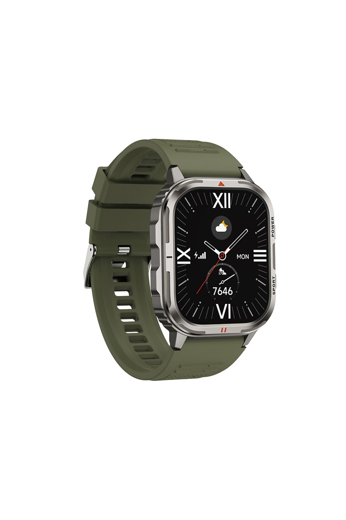WIWU SW05 Smart Watch İOS ve Android Uyumlu TFT Ekranlı IP68 Sertifikalı Akıllı Saat Gümüş