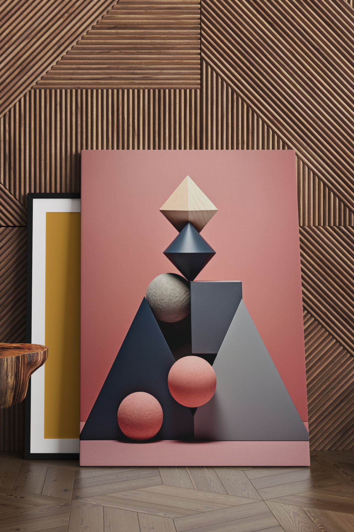 SELMIRA Minimalist Şekiller Kanvas Tablo