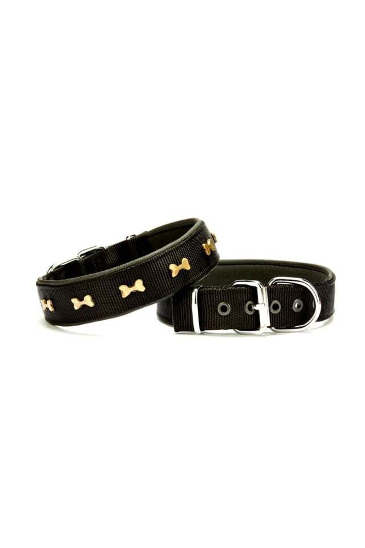 Zayla Softlu Dokuma Köpek Boyun Tasması 3 cm x 55 cm Siyah