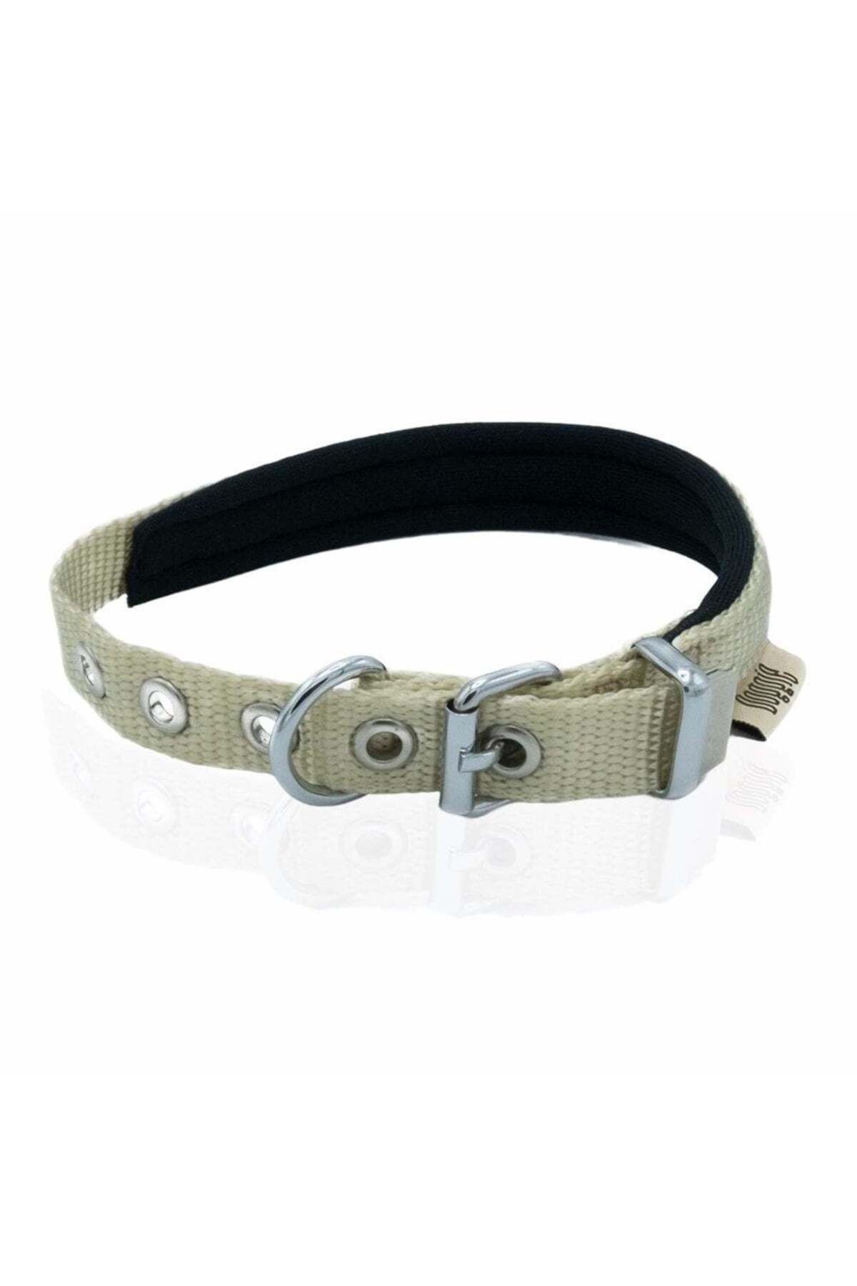 Zayla Softlu Köpek Boyun Tasması 1,5 cm x 30 cm Haki