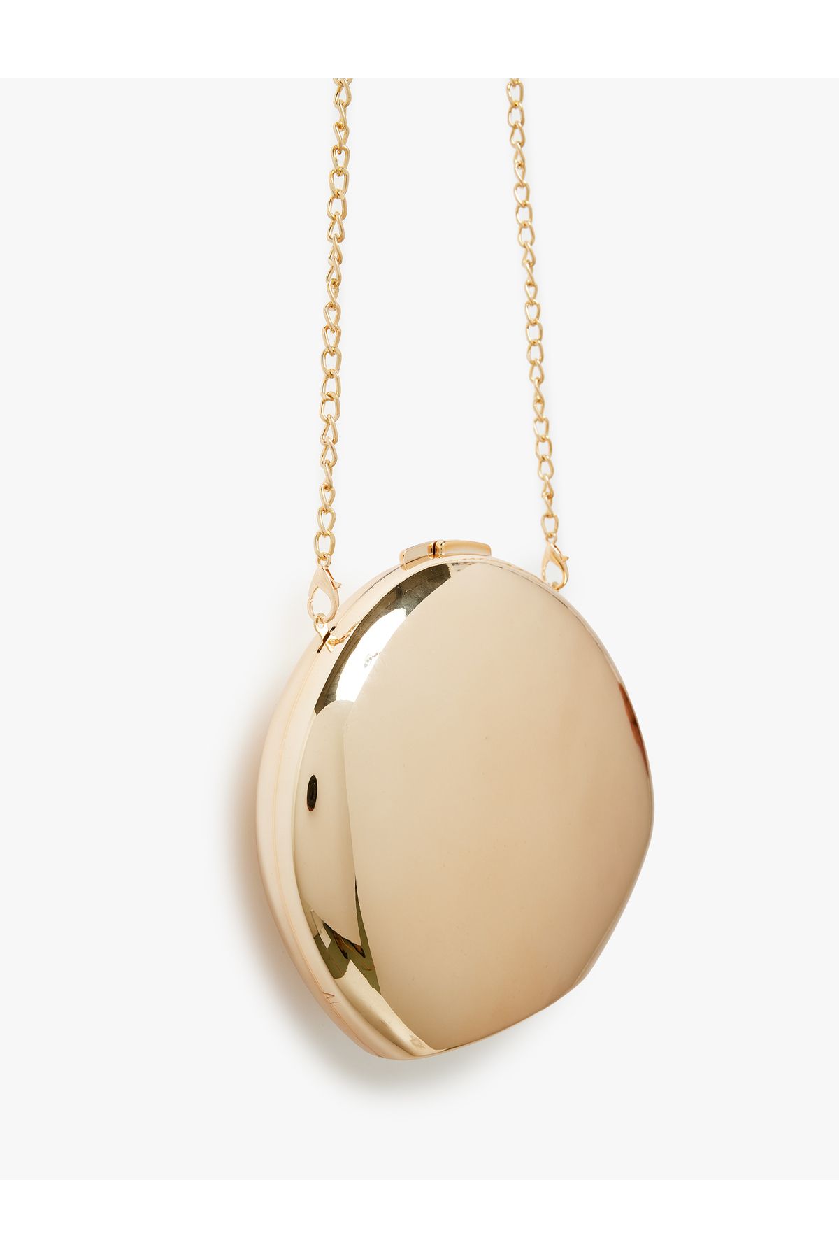 Koton-Asymmetrical Metallic Bag with Chain Strap 3