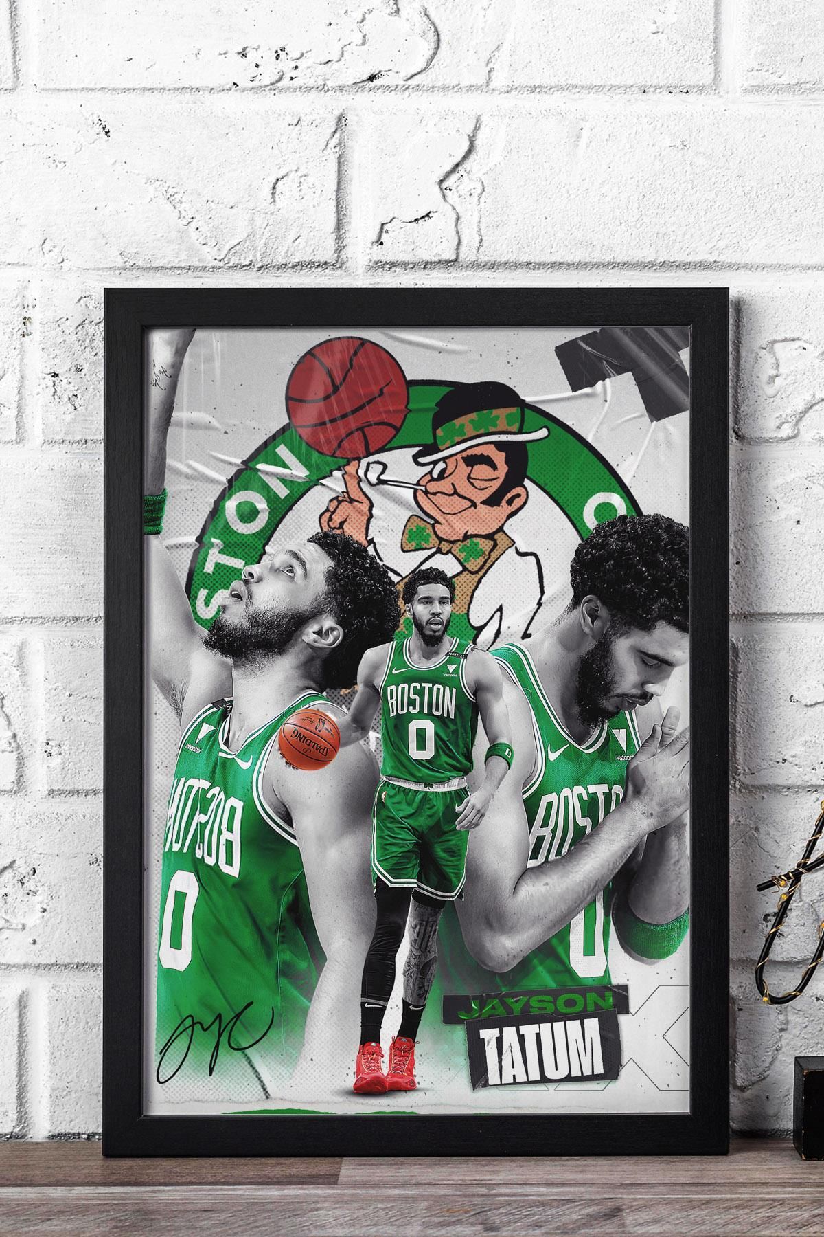 Saturn Jayson Tatum Çerçeveli Tablo - Boston Celtics NBA Posteri Tablo