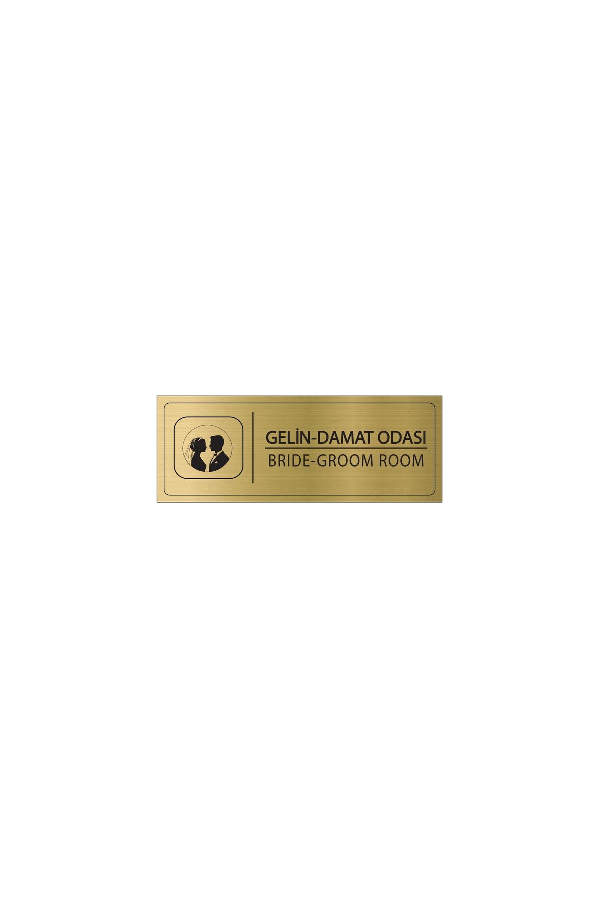Mayeka Gelin Damat Odası İsimlik Altın Metal Kapı İsimliği Levhası Yönlendirme Tabelası