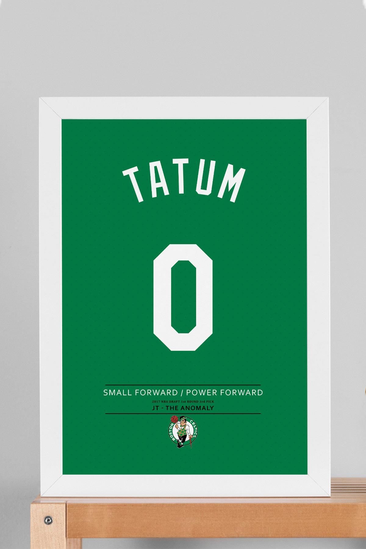 Saturn Jayson Tatum Forma Çerçeveli Tablo - NBA Boston Celtics Jersey