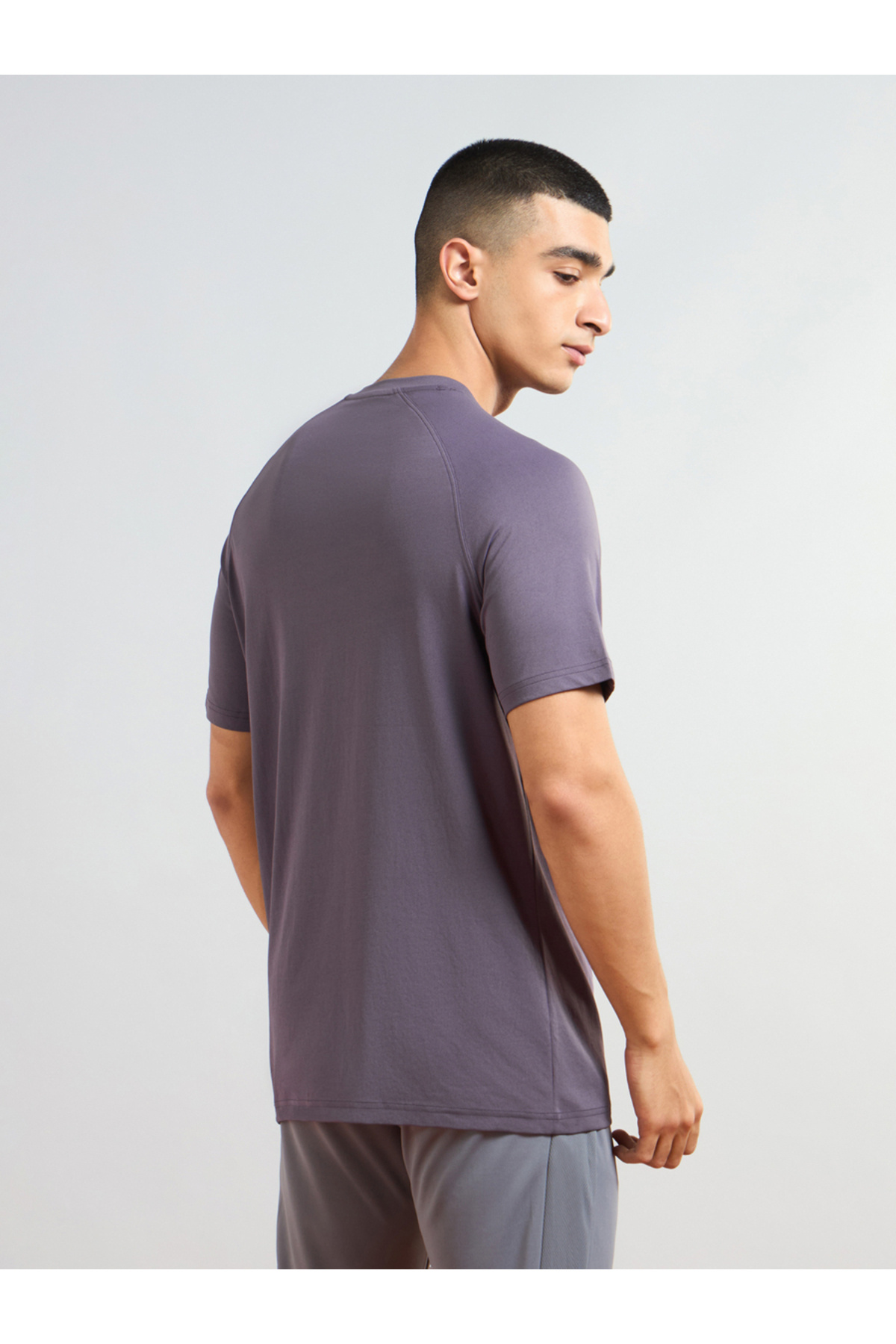Technosport By Styli-Solid Short Sleeves Regular Fit T-Shirt 4