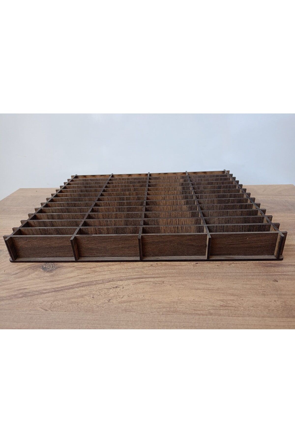 Wooden Factory Ahşap Bileziklik – 48 Gözlü Takı ve Yüzük Organizer Kutusu