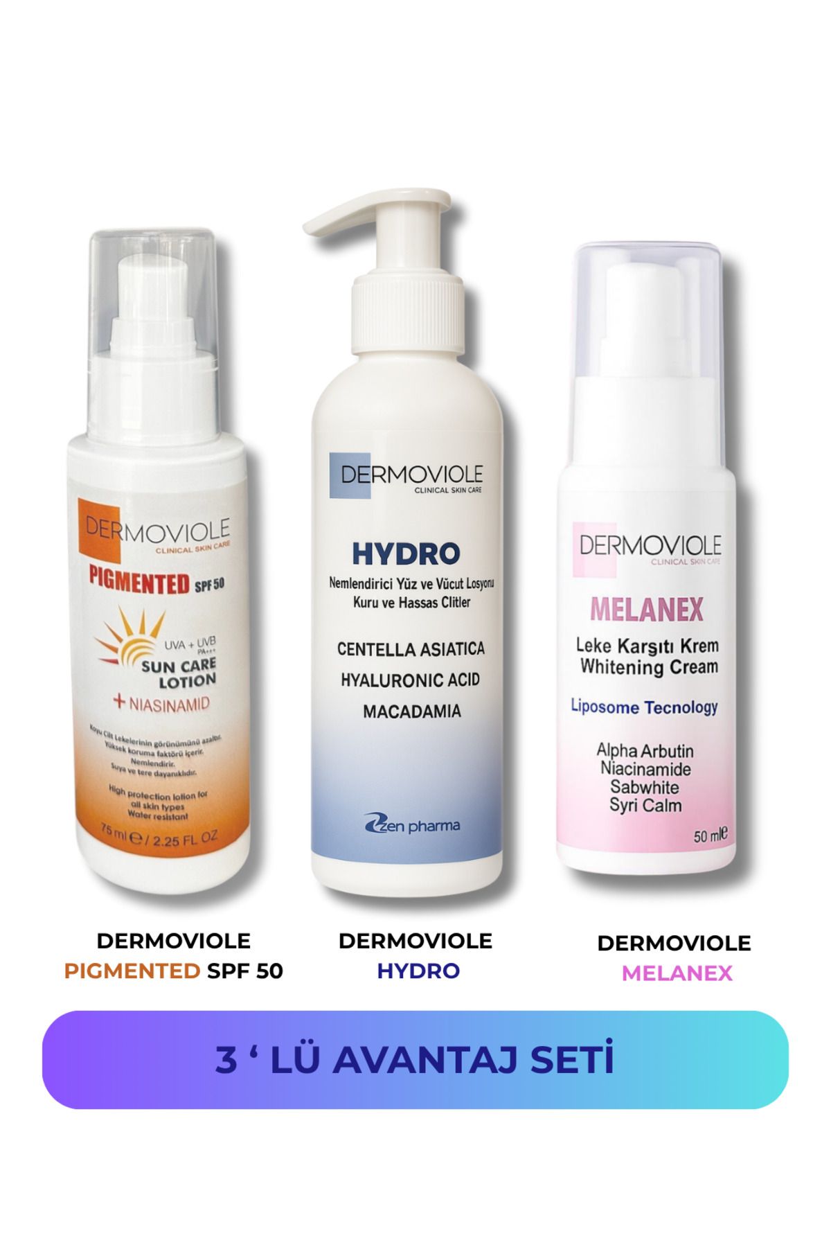 DERMOVIOLE 3 LÜ AVANTAJ SETİ