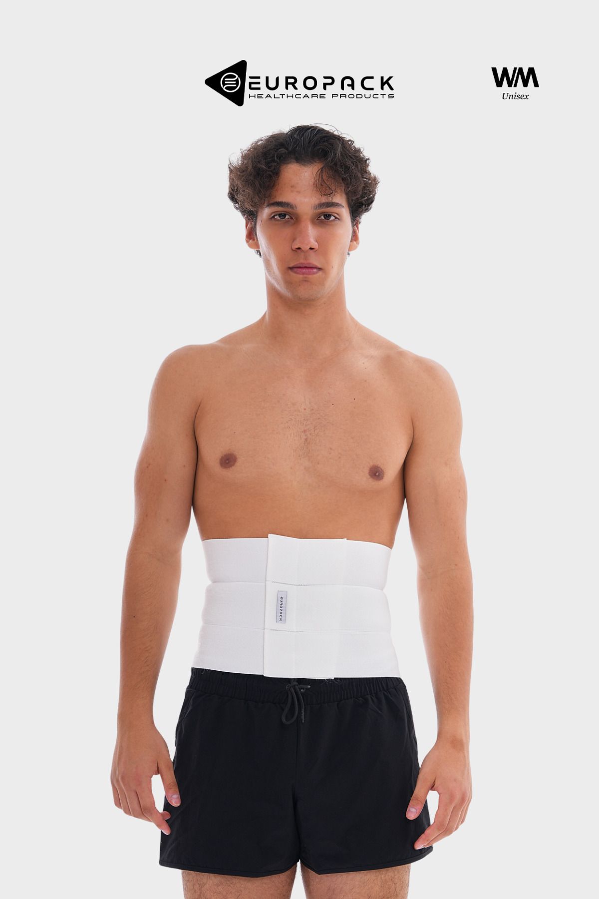 EUROPACK LP-375 3 Panelli Abdominal Korse – Ameliyat Sonrası Karın Korsesi – 22 cm