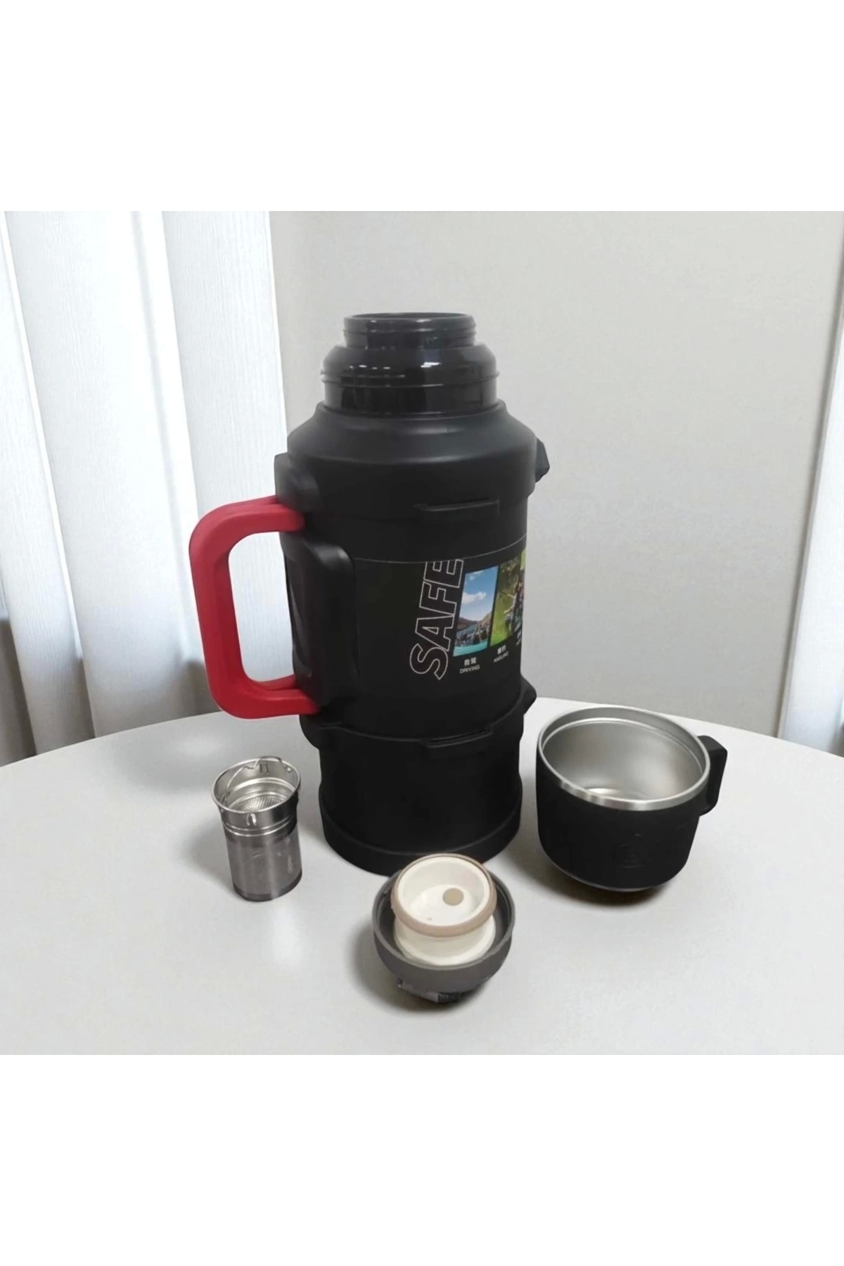safe Paslanmaz Çelik Termos - 1.8 Litre - 5 Farklı Renk Seçeneği fotoğrafı 2 (önizleme)