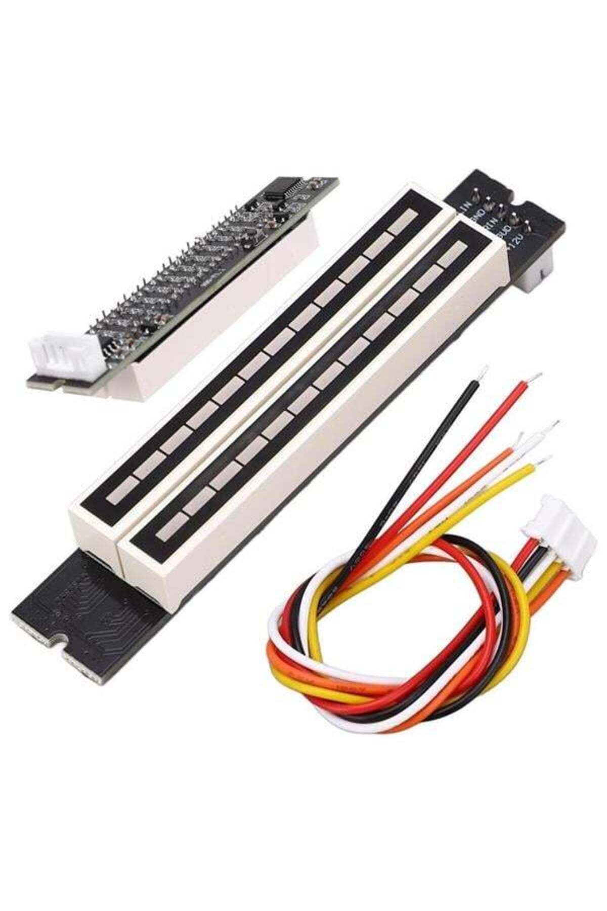 Modafiks PM-26793 12Bit Led Müzik Seviyesi Gösterge Modülü Turuncu Kırmızı Dc12volt