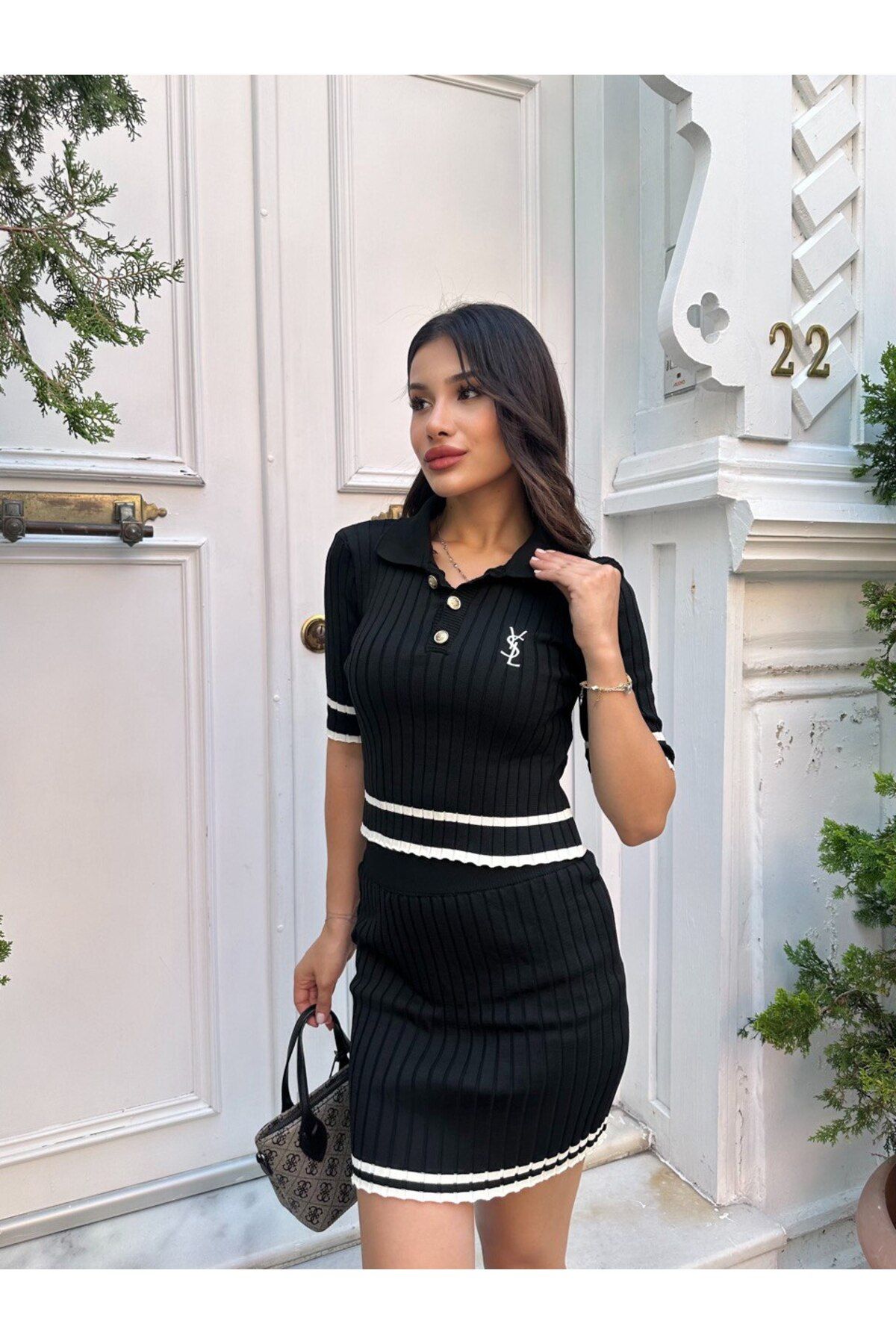 Abalı Yeni sezon triko 2li etekli, Takım Alhawi Lolita model