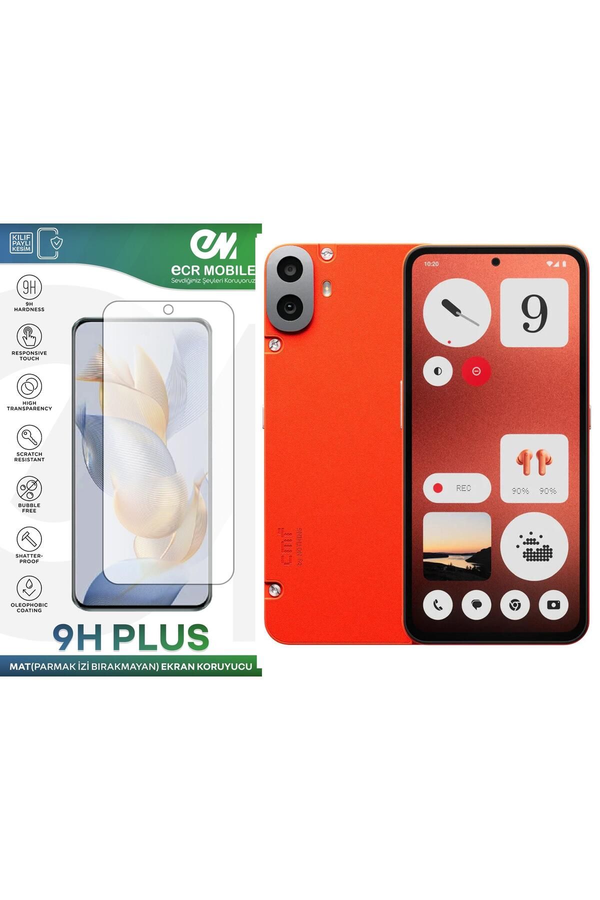 Ecr Mobile CMF Phone 1 Ekran Koruyucu MAT Parmak İzi Bırakmayan Uyumlu Esnek Nano Kırılmayan
