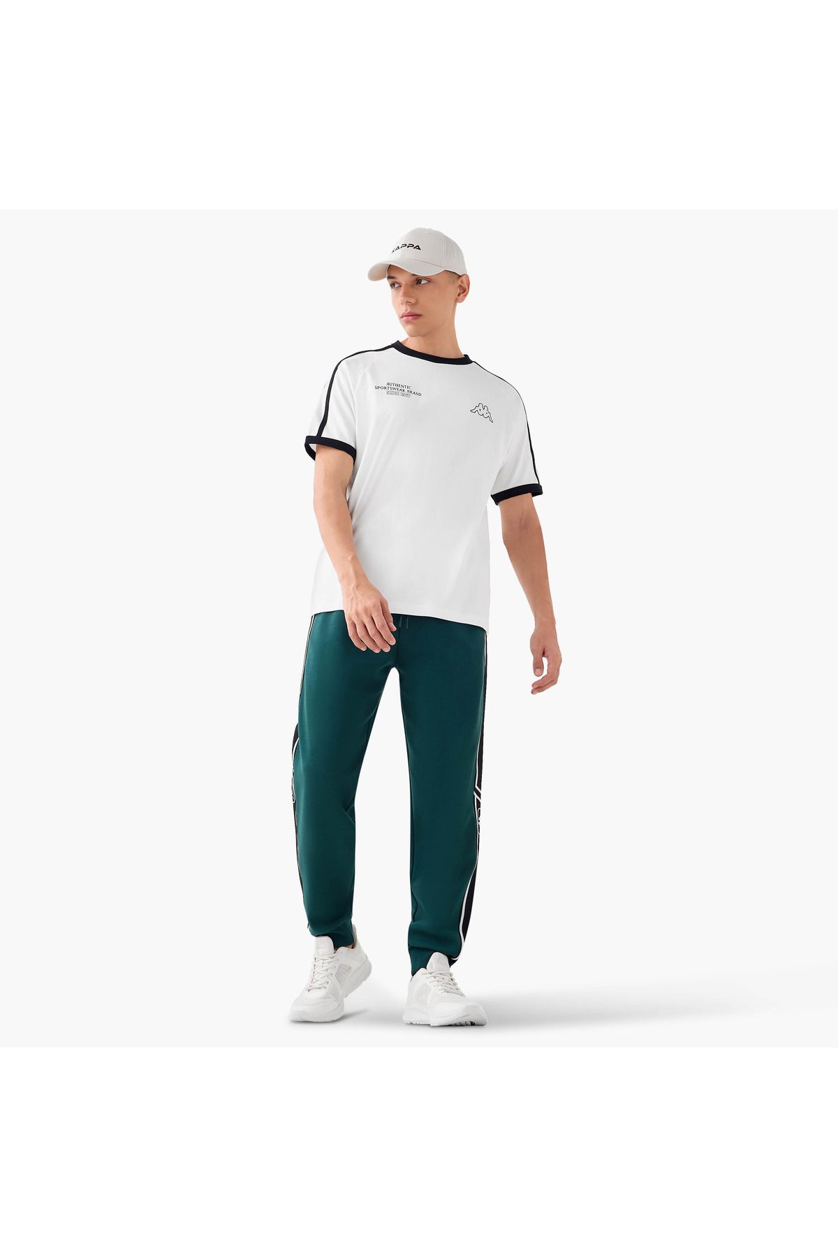 Kappa-Kappa Logo Print Joggers with Drawstring Closure 2