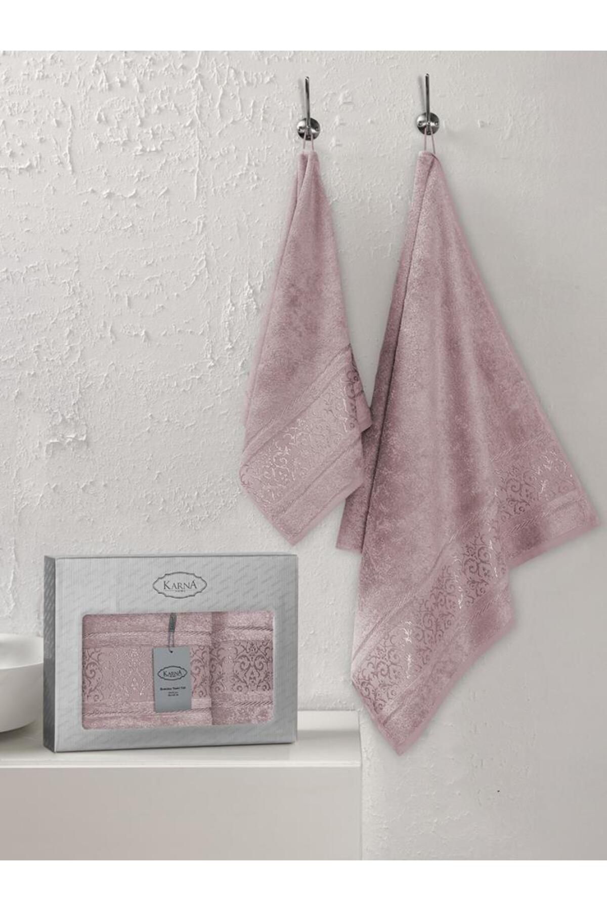 Karna Home Bambu Havlu Takımı Doğal ve Yumuşak Dokulu 50x90