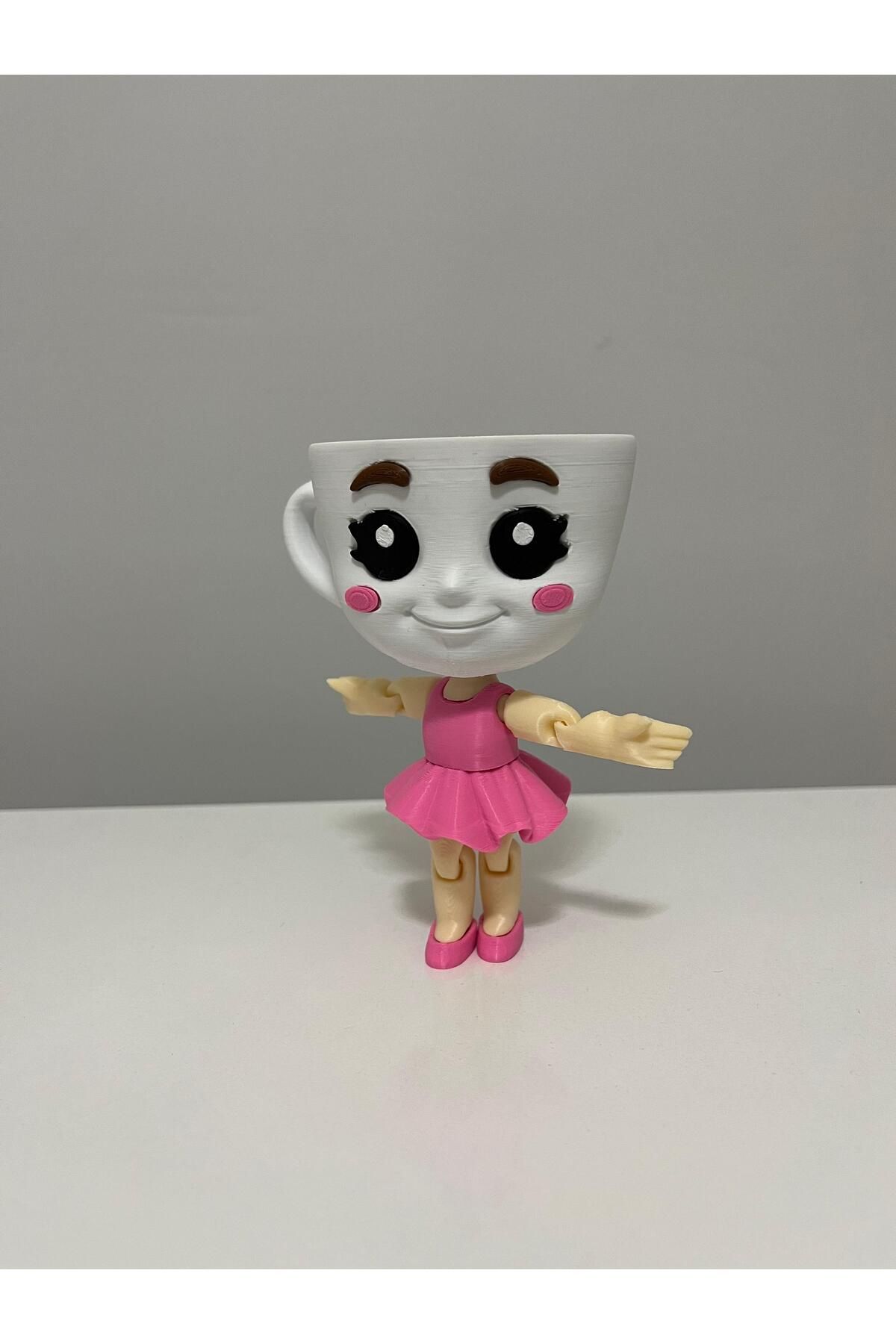3DMasterLayers Büyük Balerino Cappuccino hareketli 3d baskı karakter figür