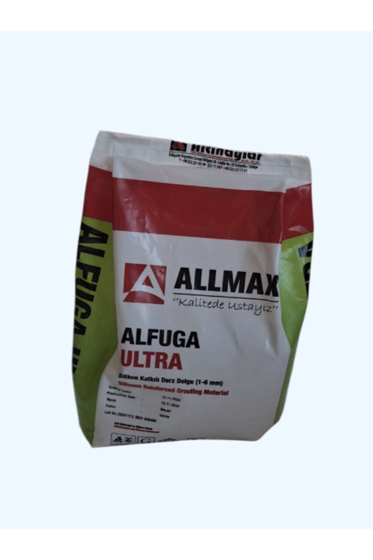 ALLMAX Sözdem Allmax Silikon Katkılı Derz Dolgun 1 KG Beyaz