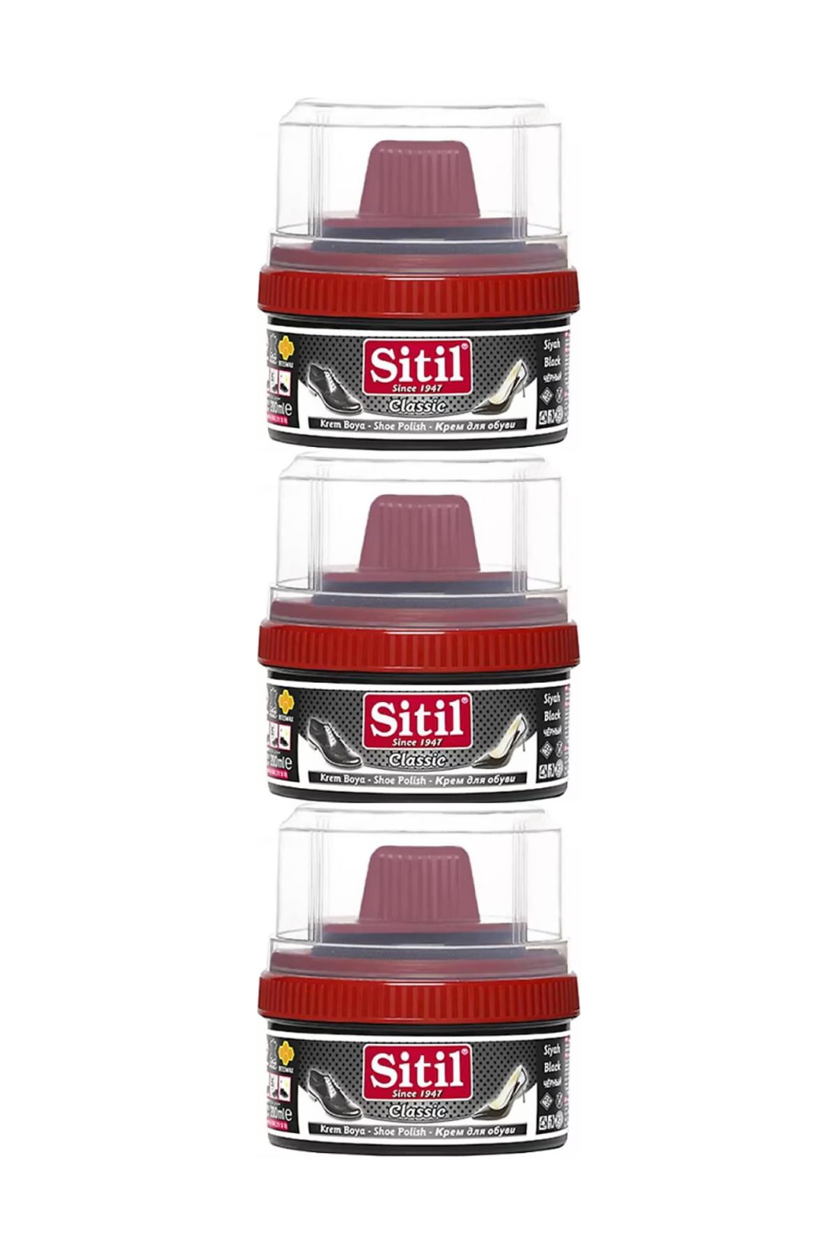 SİTİL AYAKKABI BOYASI SİYAH 175 ML (3ADET)
