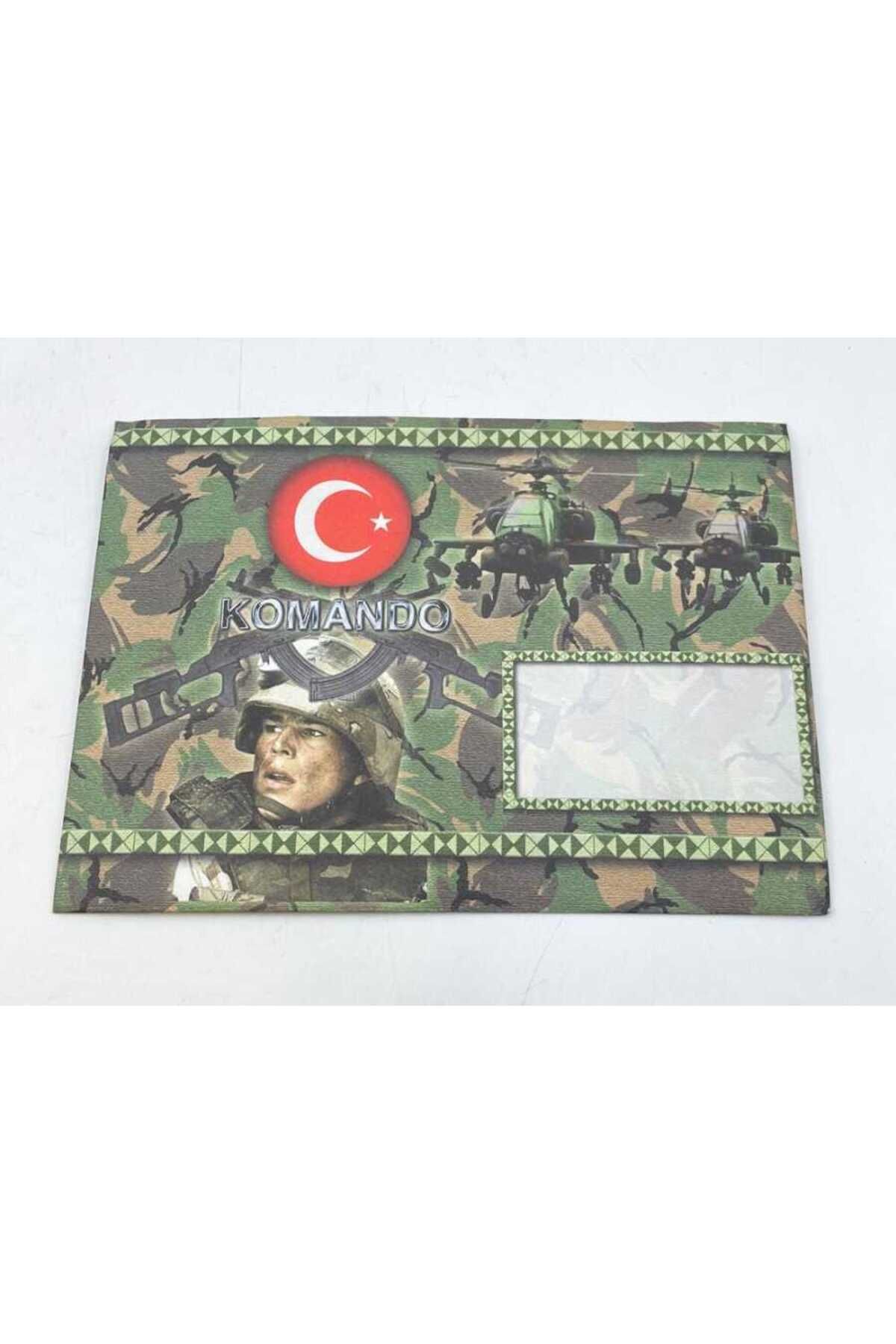Gökçe Koleksiyon 1990lar Komando Mektubu - İçerisi Kartpostallı AOB3385 (N)