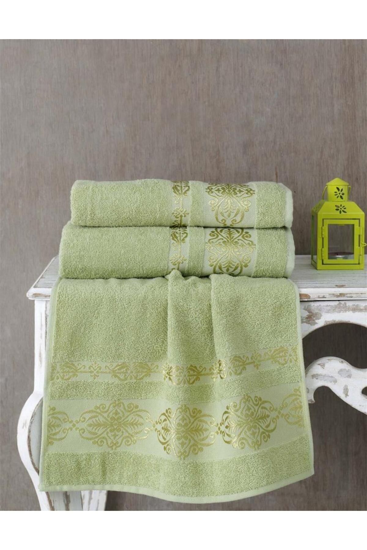 Karna Home Cotton Jakarlı Rebeka Desenli El Havlusu 50x90