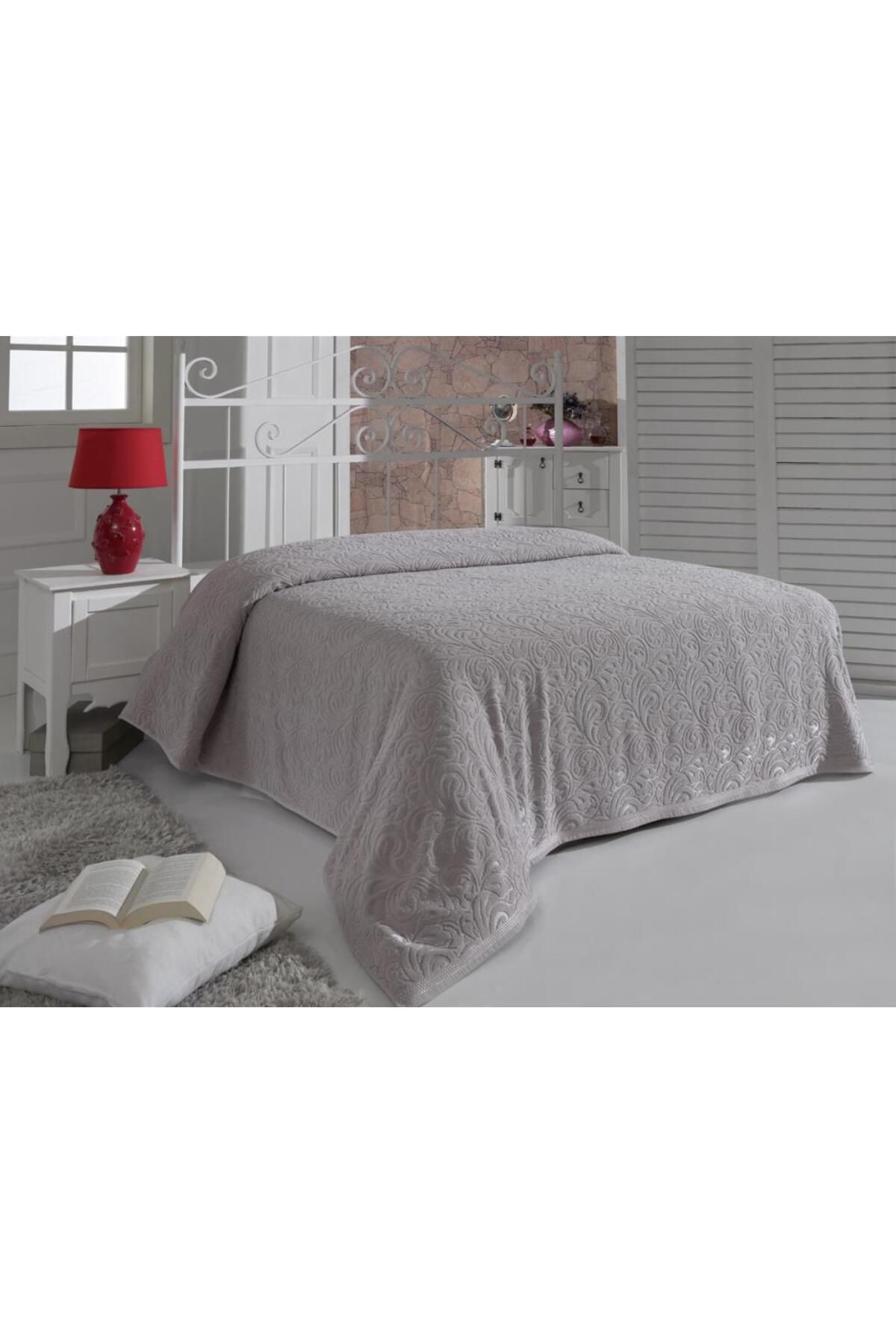 Karna Home Romantik Gül Kurusu Havlu Pike Esra 160x220