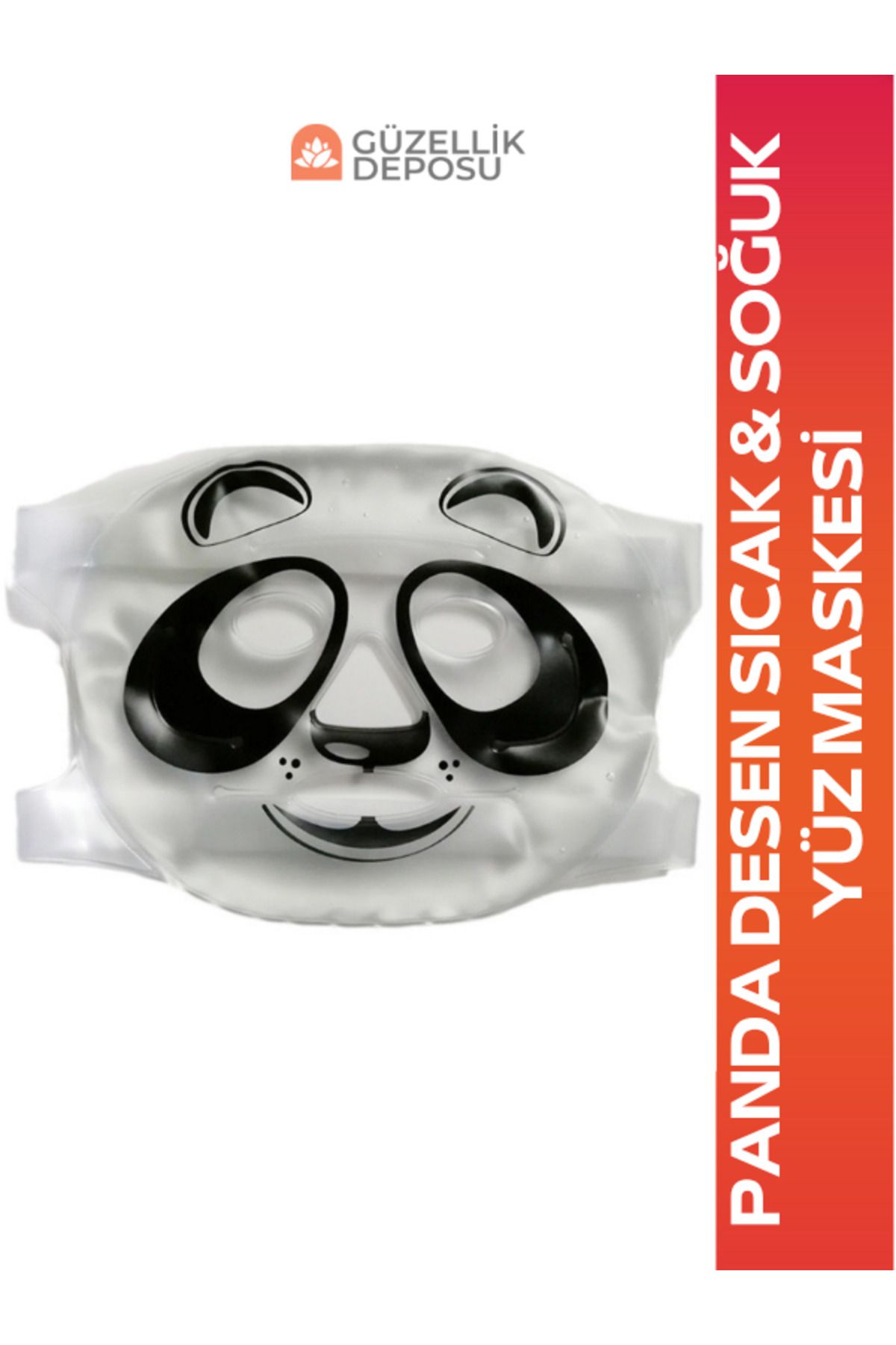 Güzellik Deposu Panda Desen Sıcak & Soğuk Yüz ve Göz Buz Maskesi Ferahlatıcı,Rahatlatıcı,Canlandırıcı