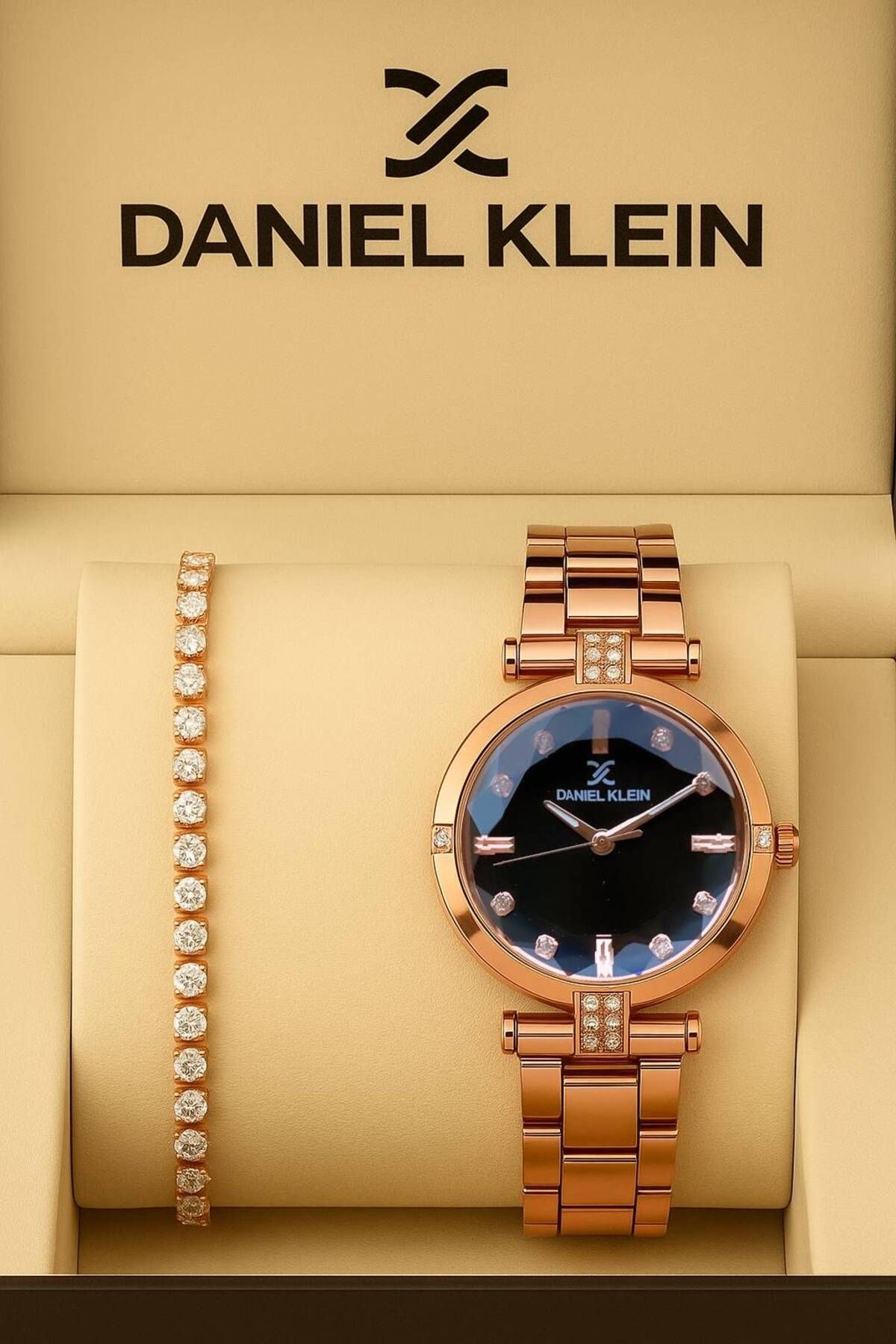 Daniel Klein Kadın Saat – Orijinal – Sarı Gümüş – Su Geçirmez – Garantili – Bileklikli – Hediye