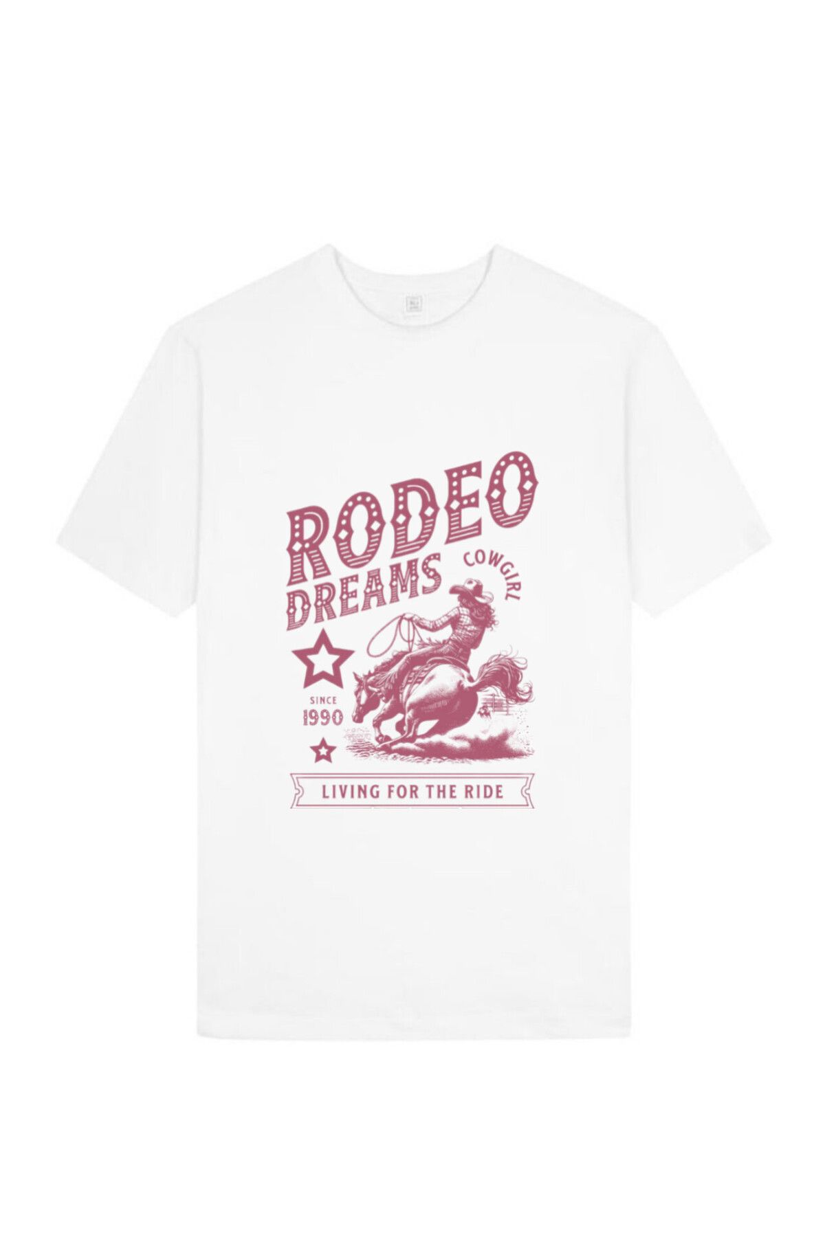Lario RODEO DREAMS Oversize BEYAZ TİŞÖRT