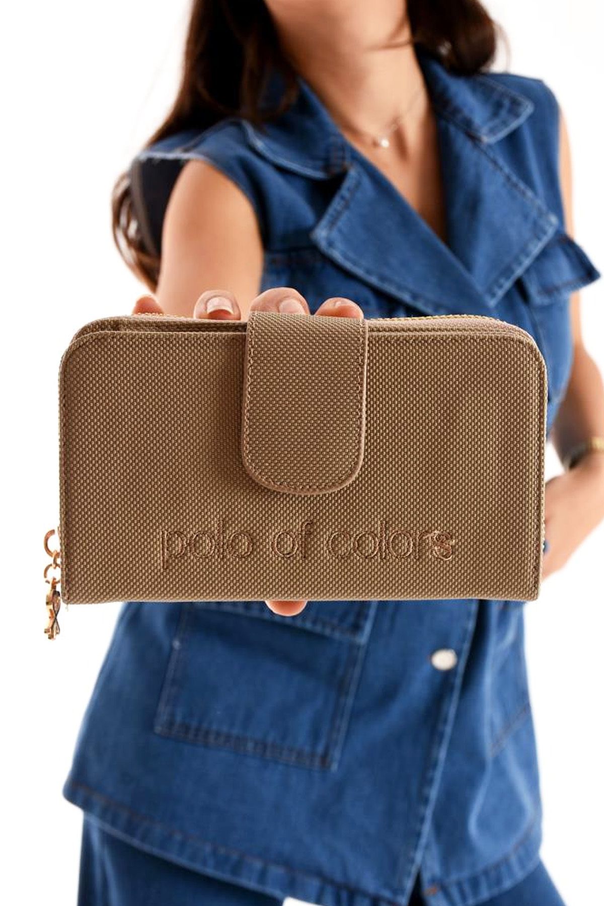 POLO CLUB Orijinal Kadın Kartlıklı Kağıt & Bozuk Para Bölmeli Model Şık Kartlık Cüzdan