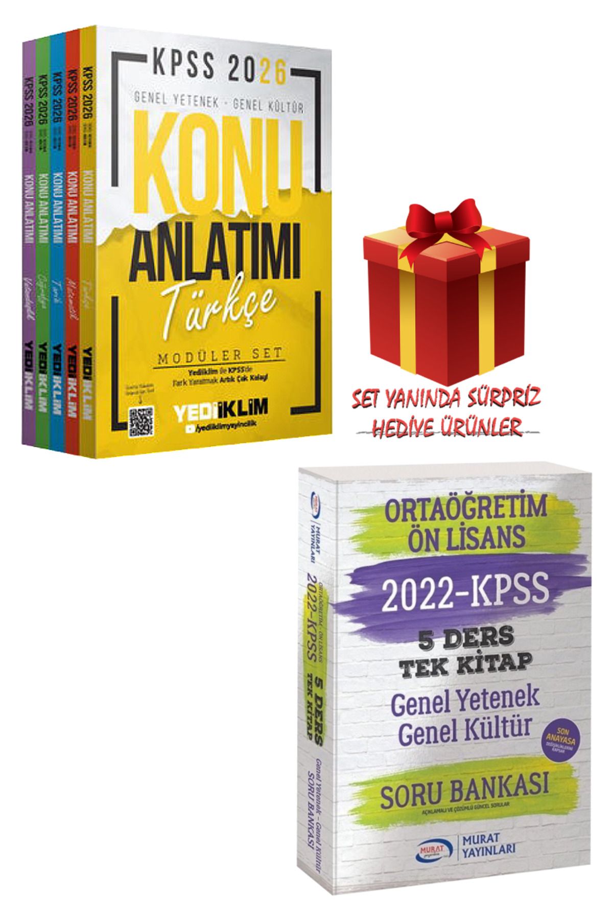 Yediiklim Yayınları 2026 KPSS GYGK Tüm Dersler Konu Anlatımı Modüler Set+Tüm Dersler Tek Kitap Soru Bankası