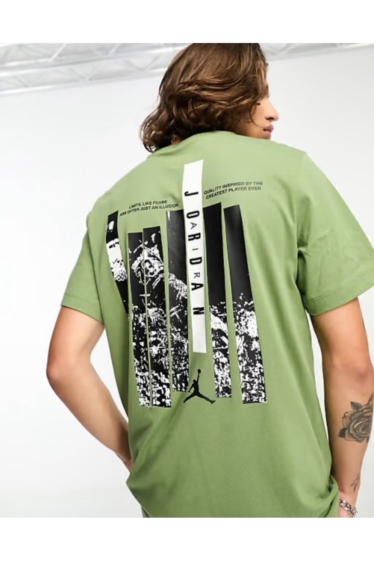 Nike Air Jordan Brand Graphic T-shirt Yeşil Erkek T-shirt