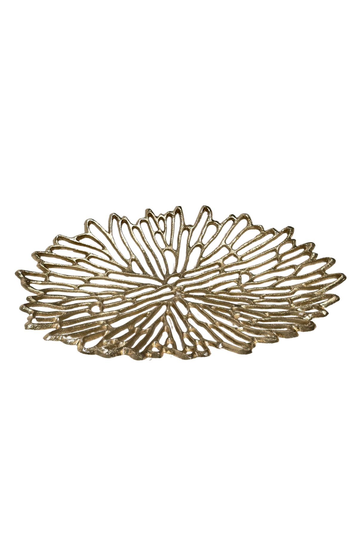 Lara Decor Döküm Oval Tabak Altın Sarı
