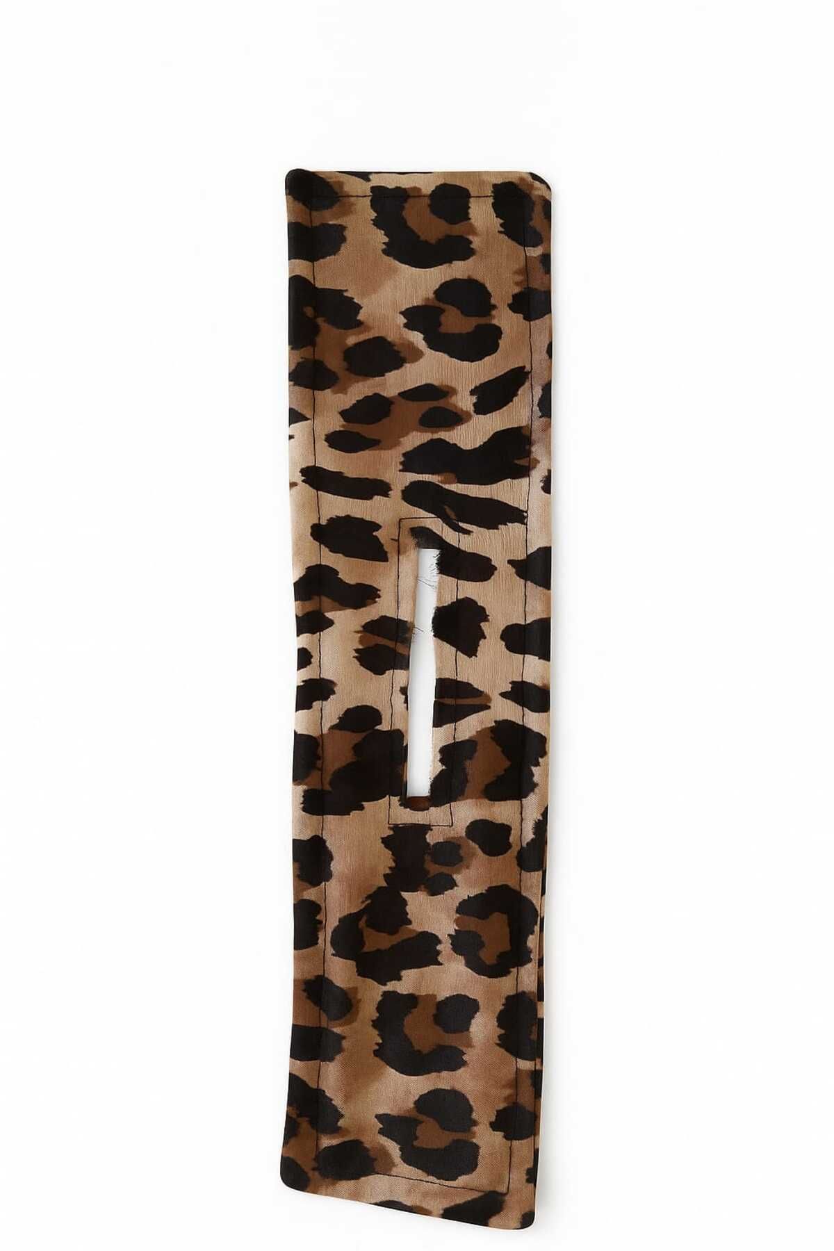 Efna Store Leopar Desenli Telli Topuz Yapma Bandanası,Balerin Topuz Tokası(1 adet)