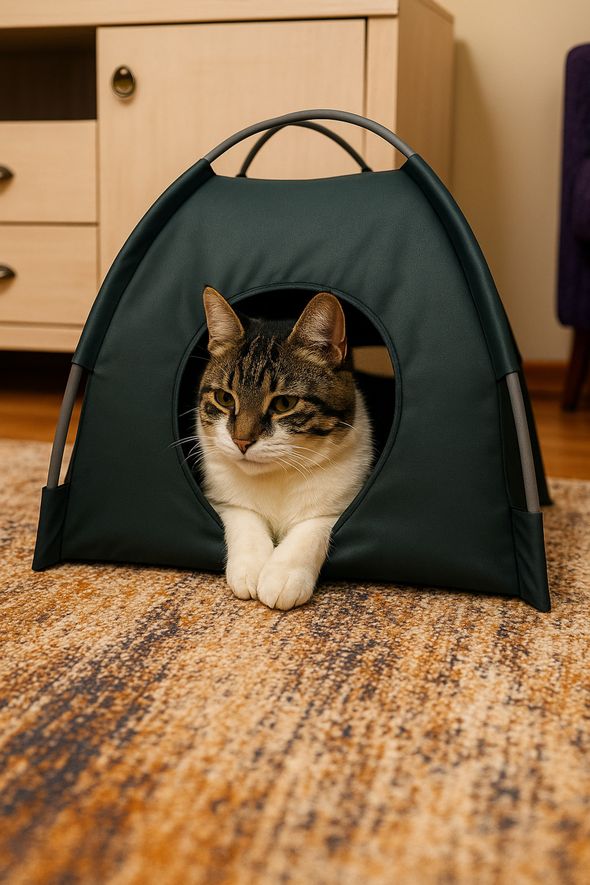 ARGECİLER ARG CAT TENT Kolay Katlanır & Taşınabilir Kedi / Pet Çadırı ...