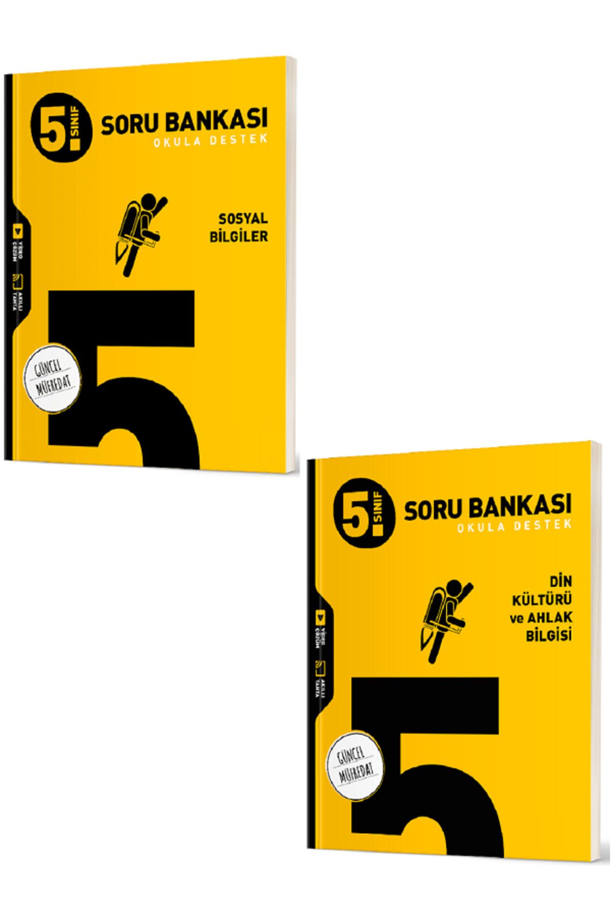 Evrensel İletişim Yayınları 5.Sınıf Hız Yayınları Sosyal Bilgiler + Din Kültürü Soru Bankaları / Güncel Müfredat / 2 KİTAP