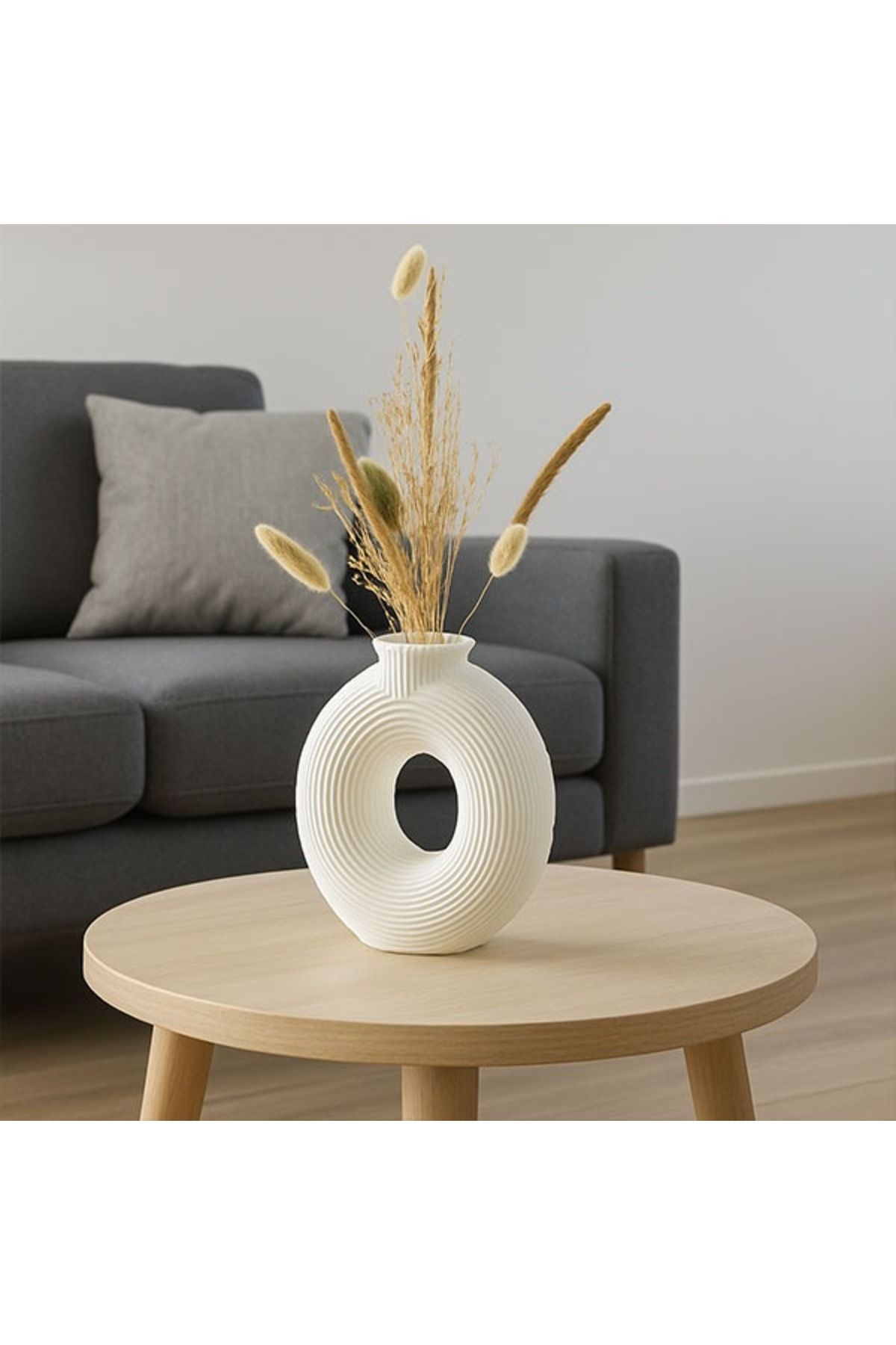 Fibrika Store Modern Dekoratif Halka Vazo
