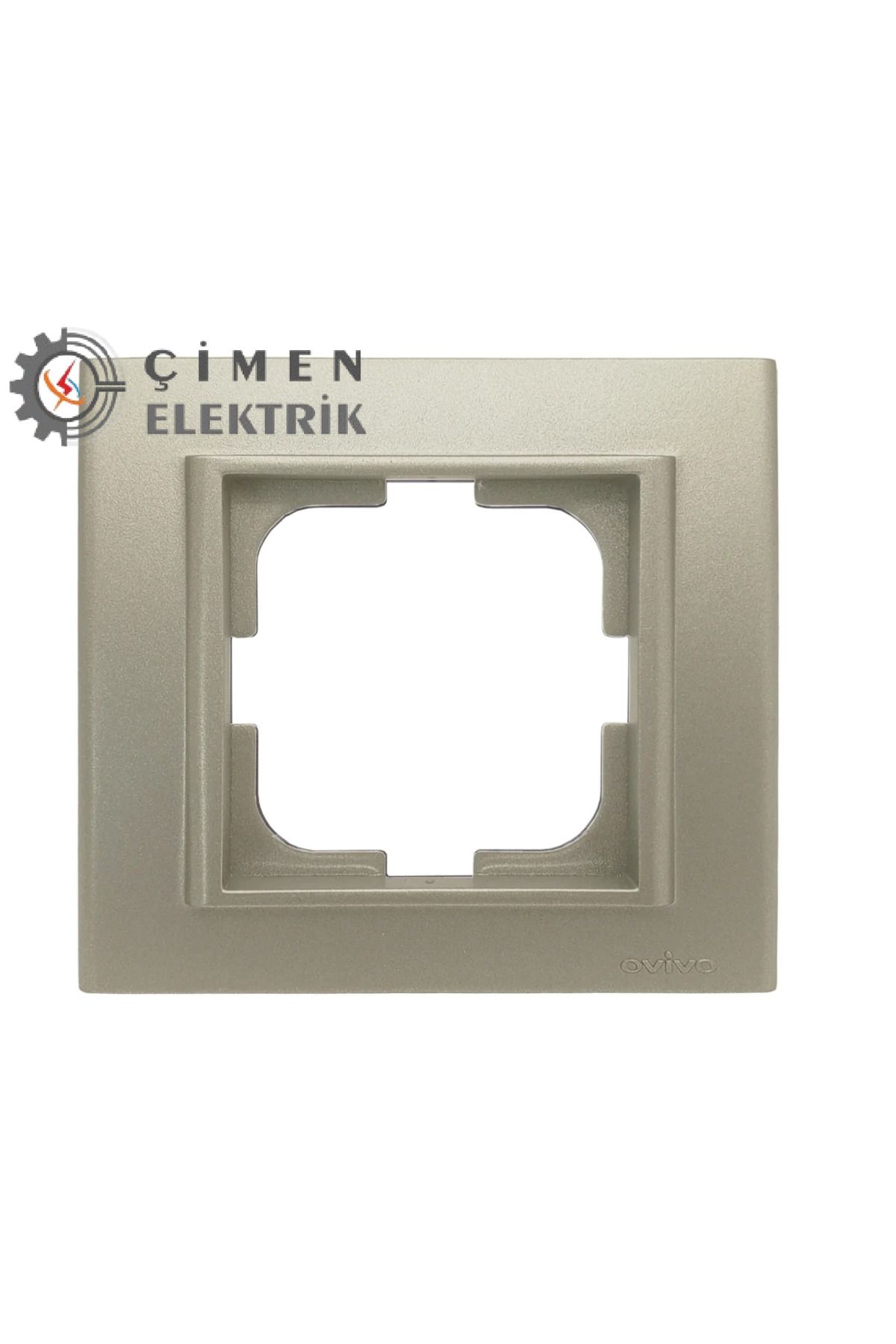 Emper Antrasit Tekli Çerçeve - Priz ve Anahtar İçin Uyumlu Çerçeve