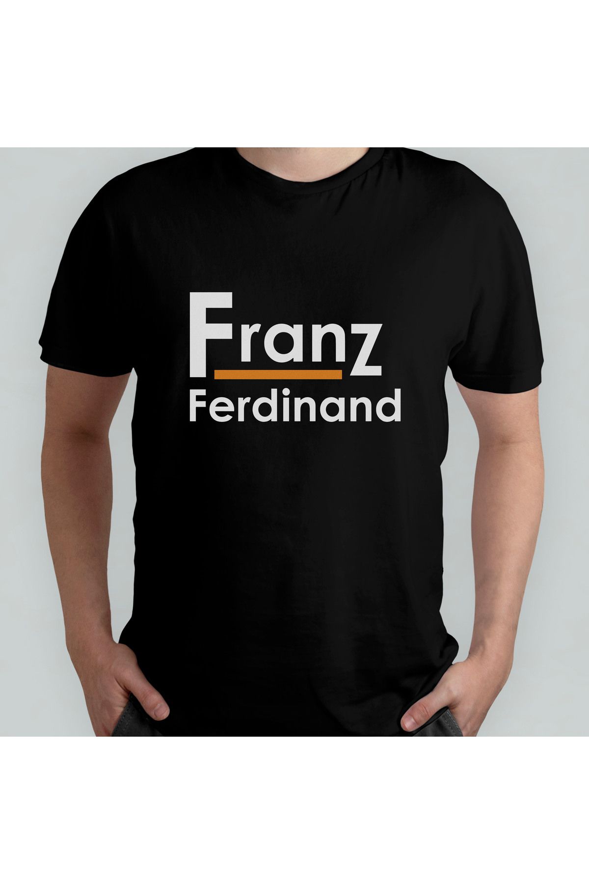 Pixxa Franz Ferdinand Unisex %100 Pamuklu Bisiklet Yaka T-Shirt Model 2